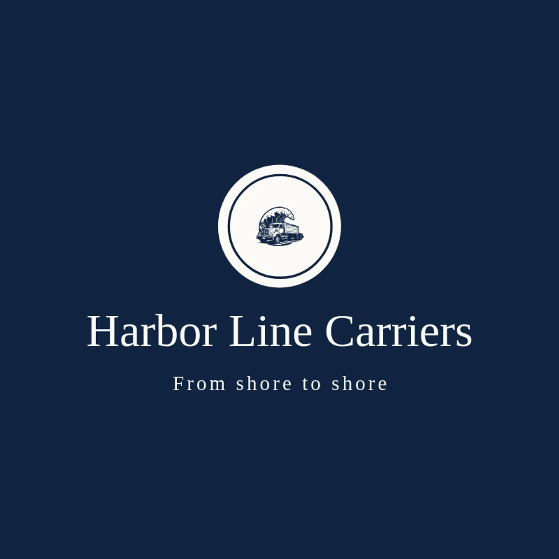 Harbor Line Carriers logo for trucking company