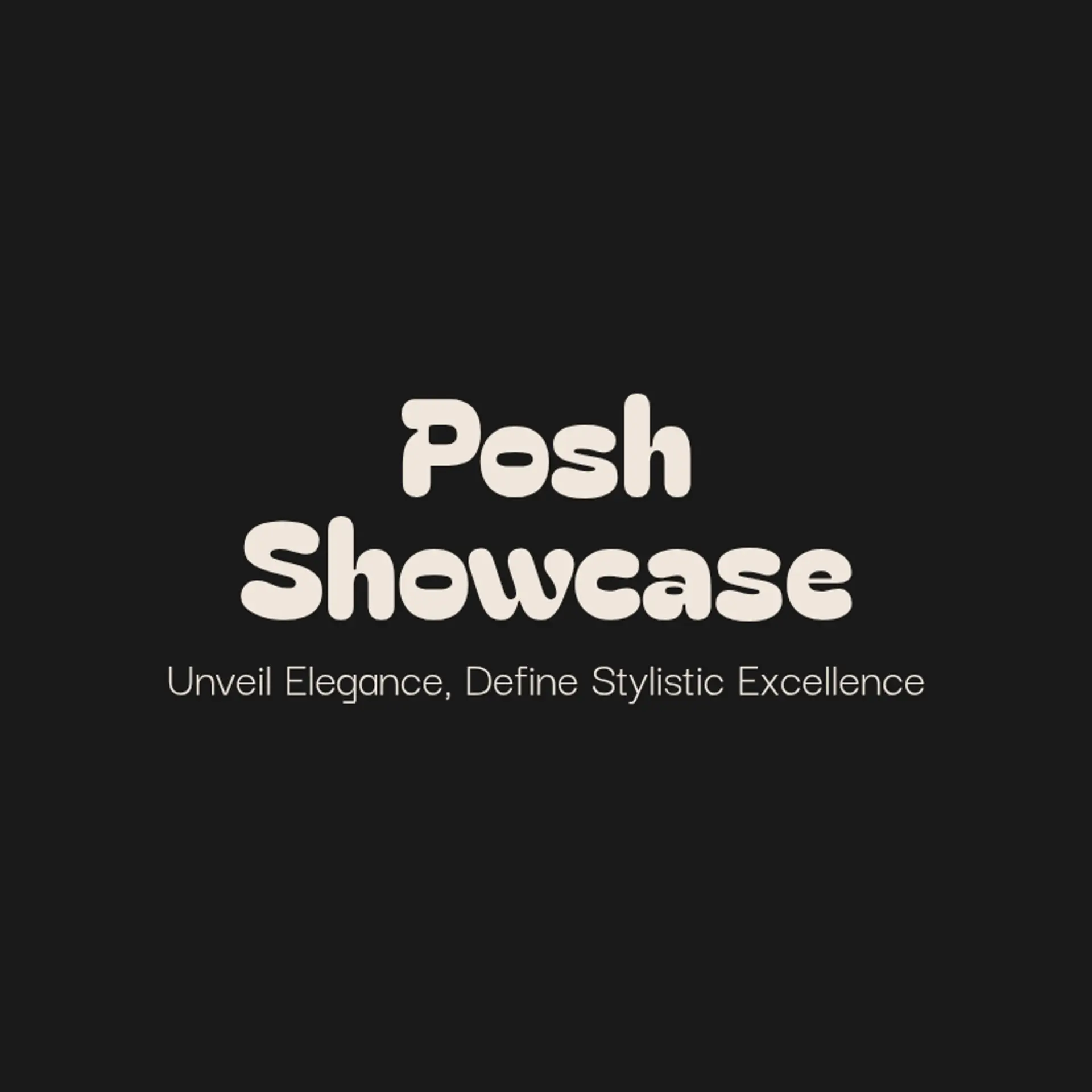 Posh Showcase logo for fashion show
