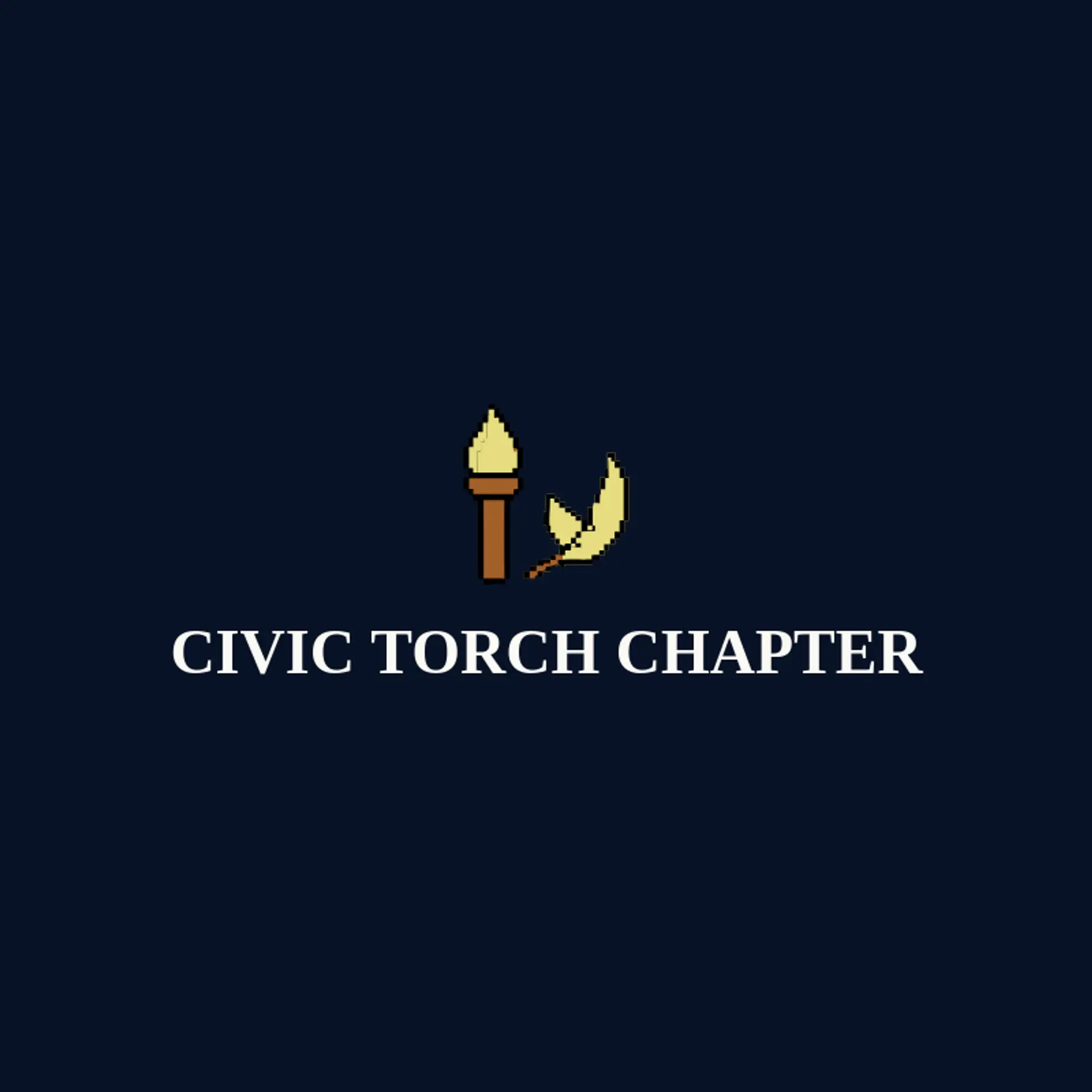 Civic Torch Chapter logo for fraternity