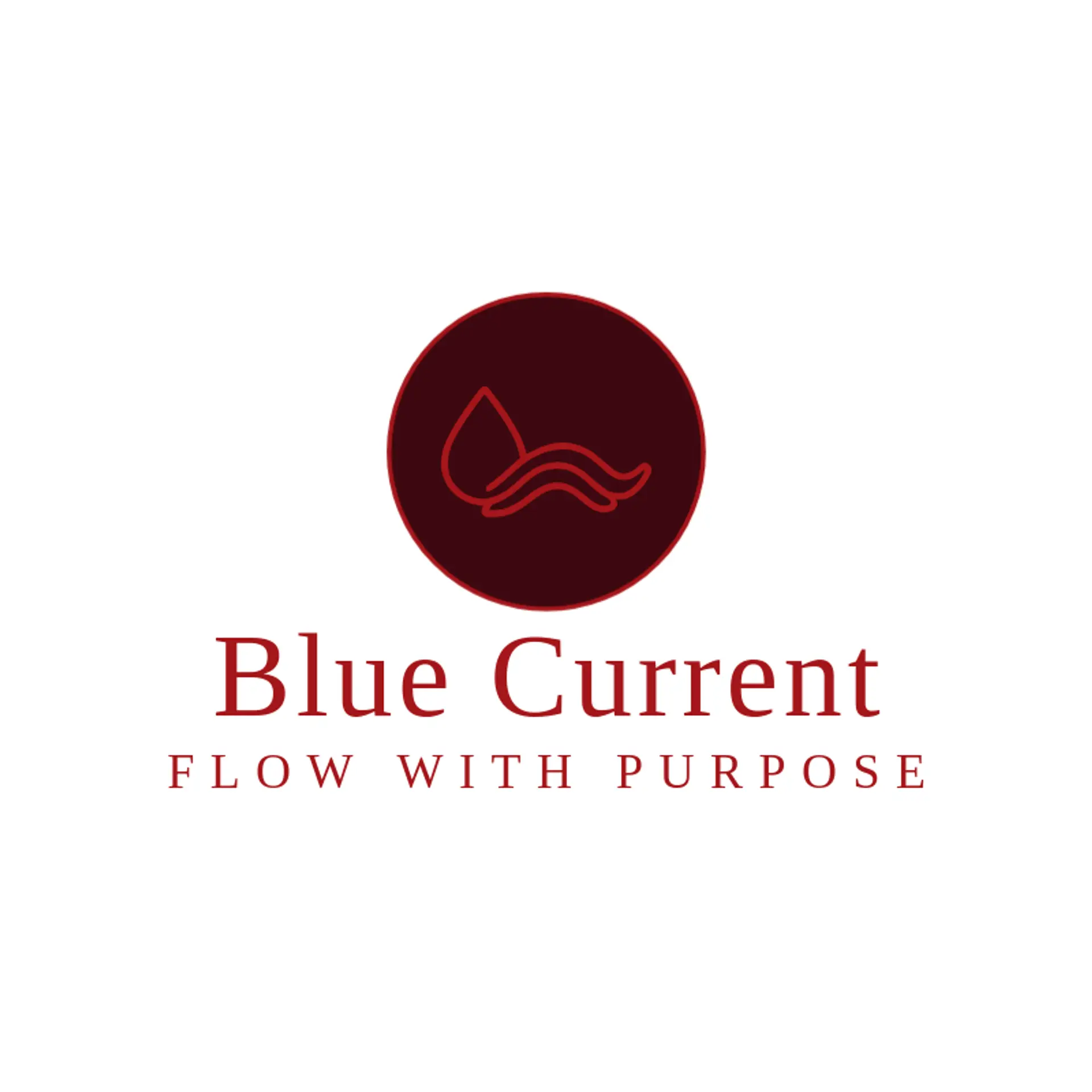 Blue Current logo for drip