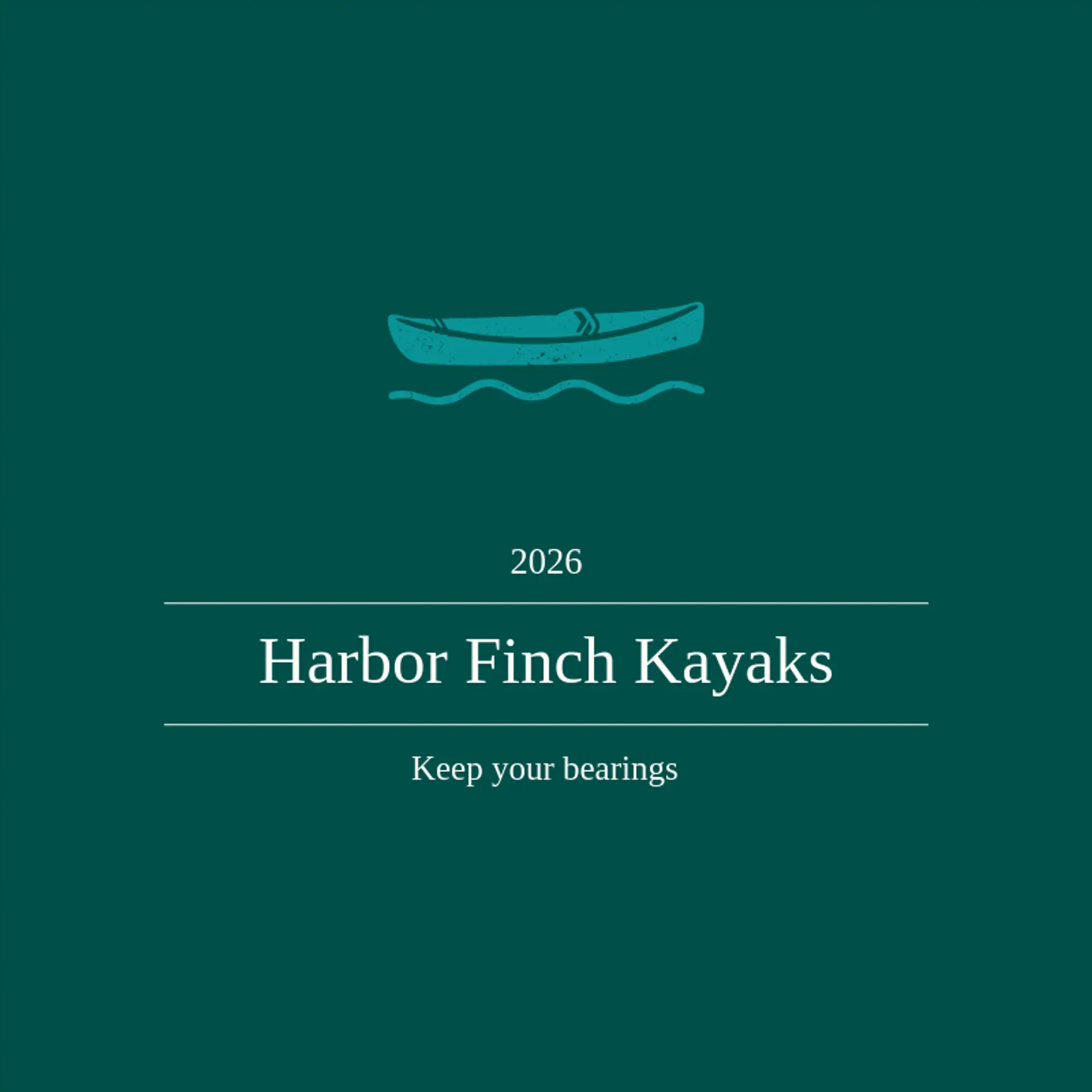 Harbor Finch Kayaks logo for kayak