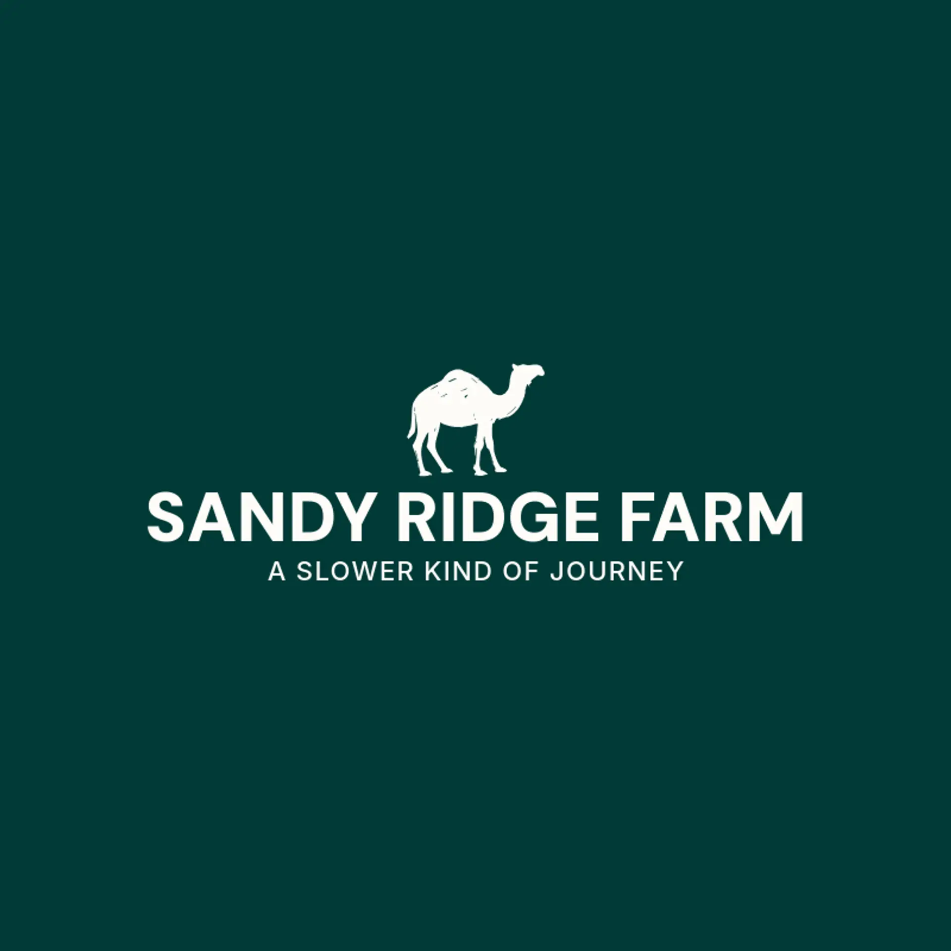 Sandy Ridge Farm logo for camel