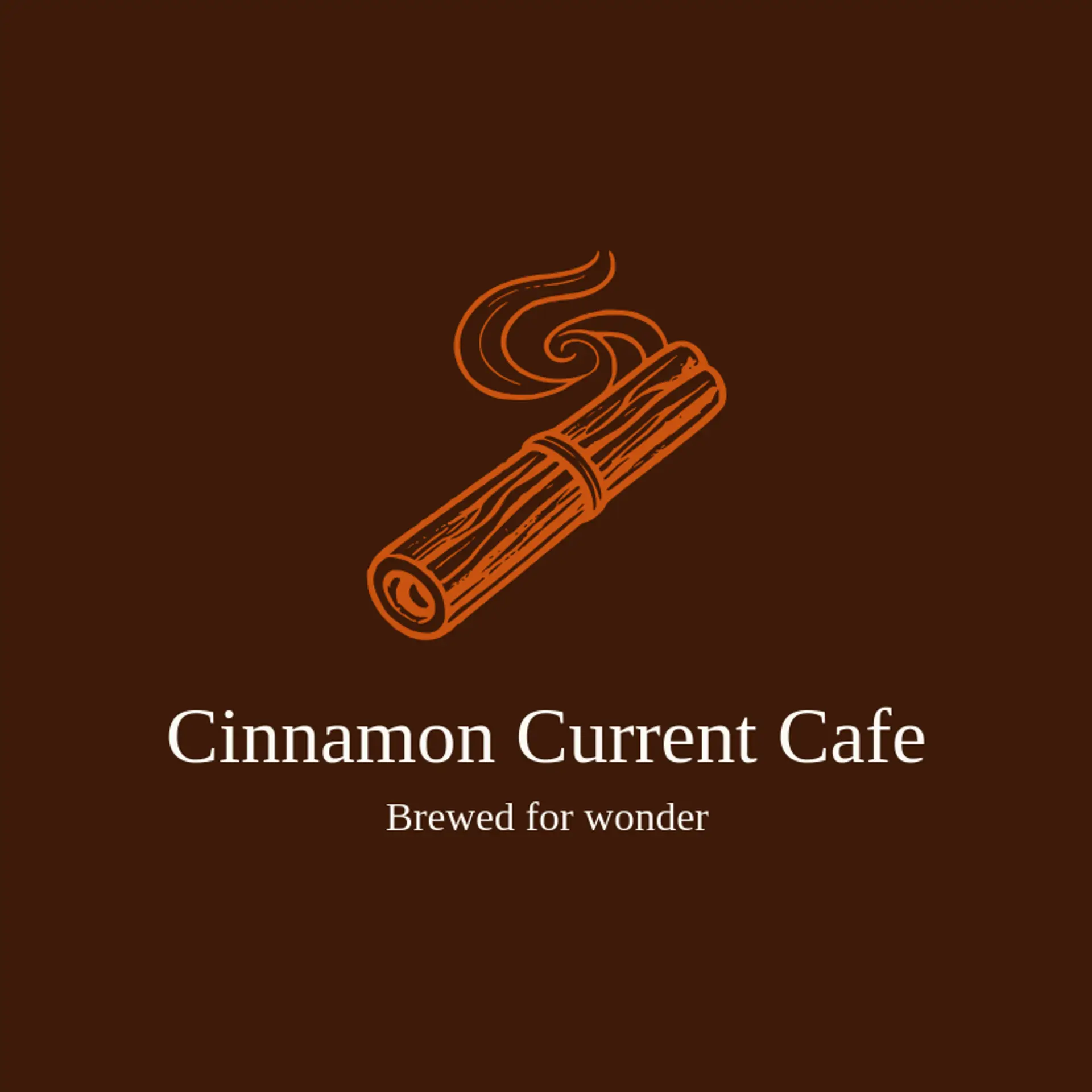 Cinnamon Current Cafe logo for swirl