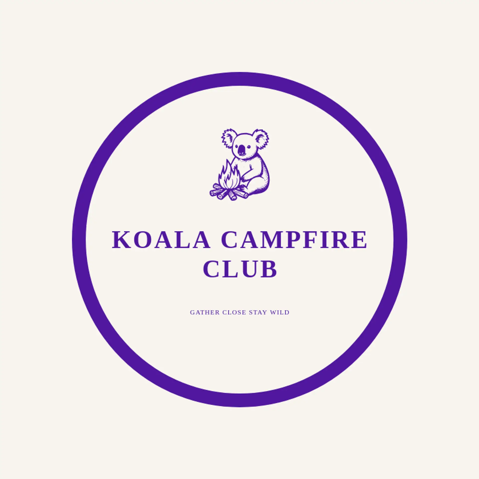 Koala Campfire Club logo for koala