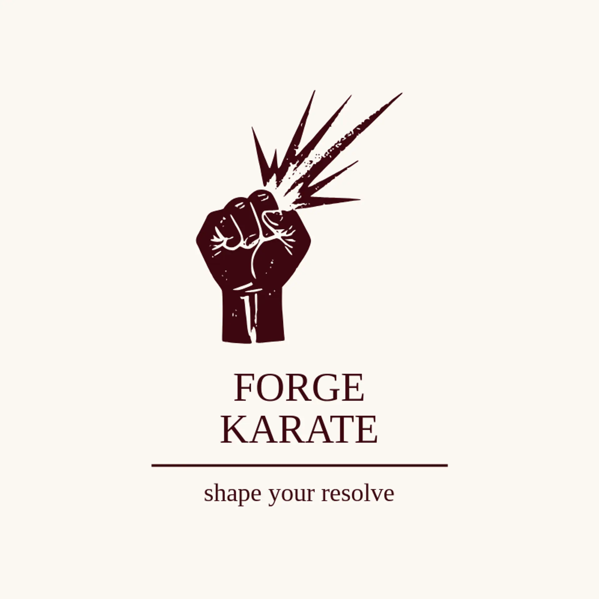 Forge Karate logo for karate