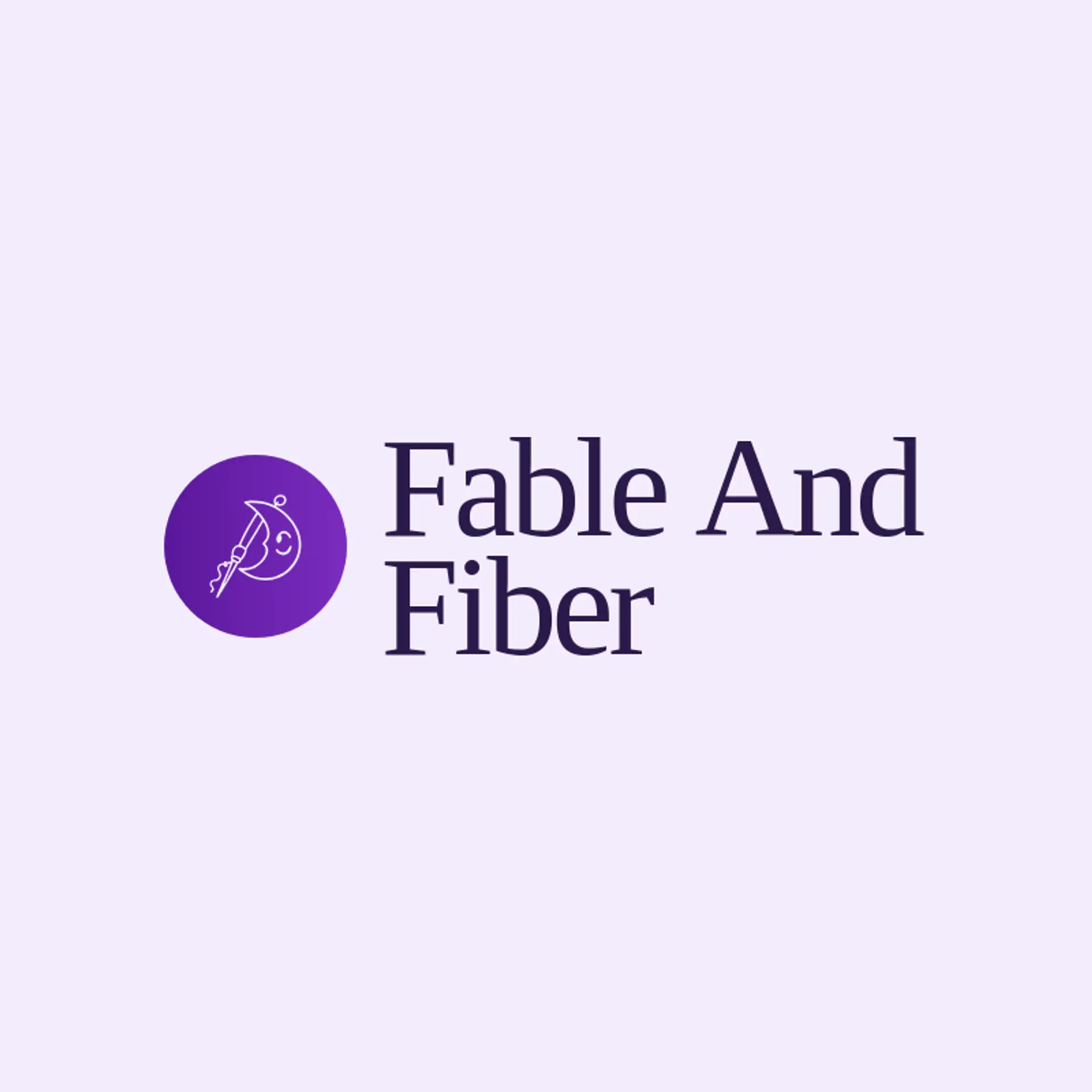 Fable and Fiber logo for stitching