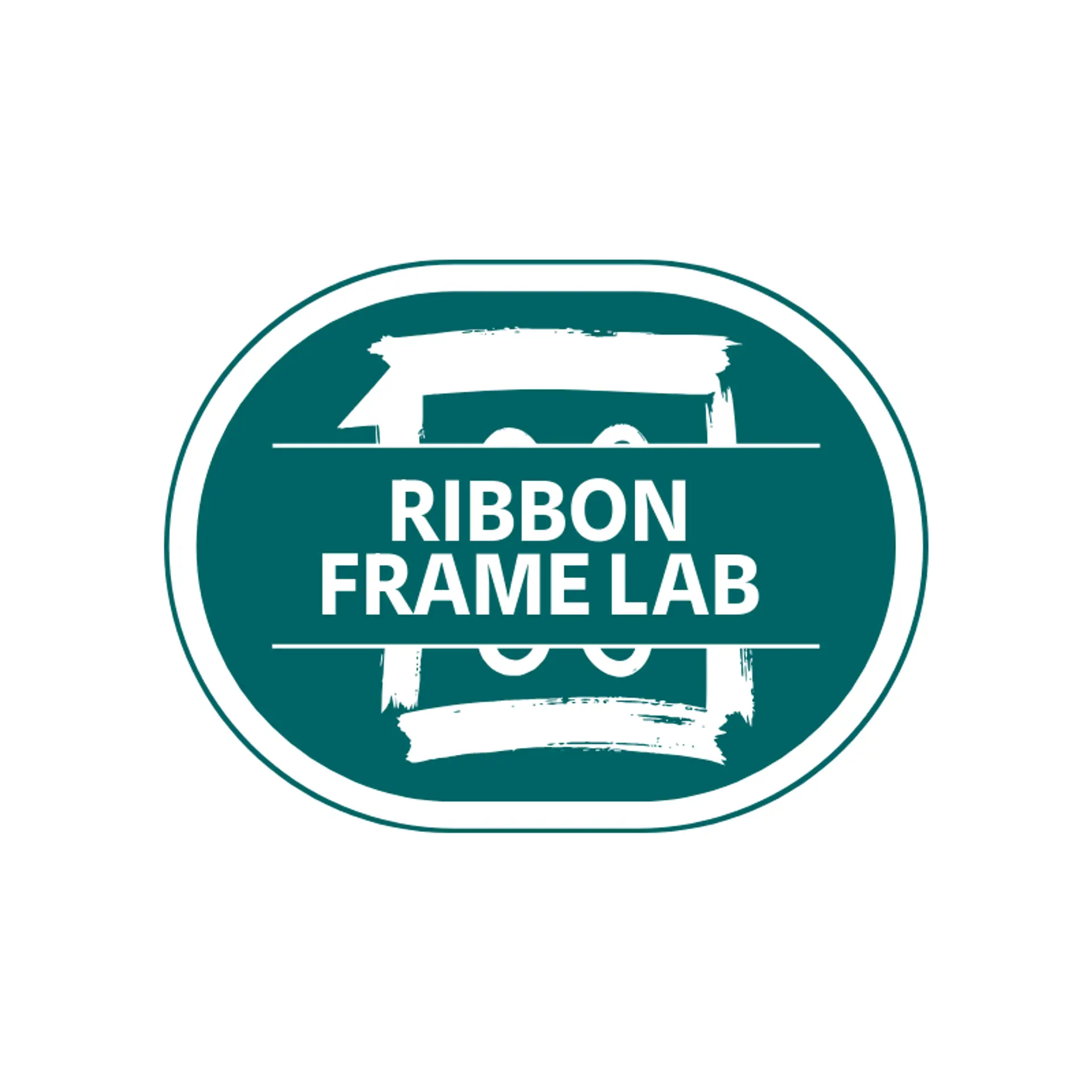 Ribbon Frame Lab logo for frame