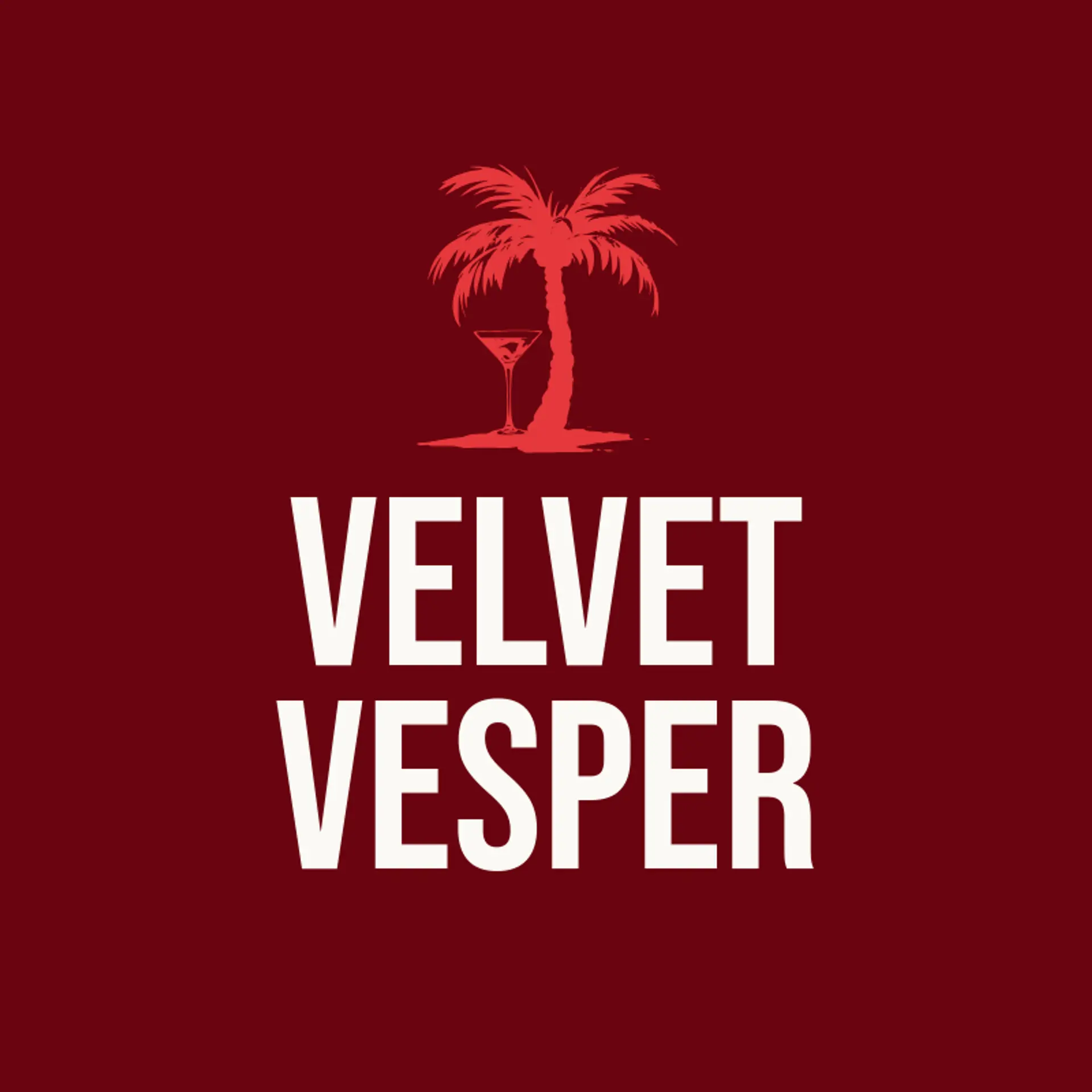 Velvet Vesper logo for martini