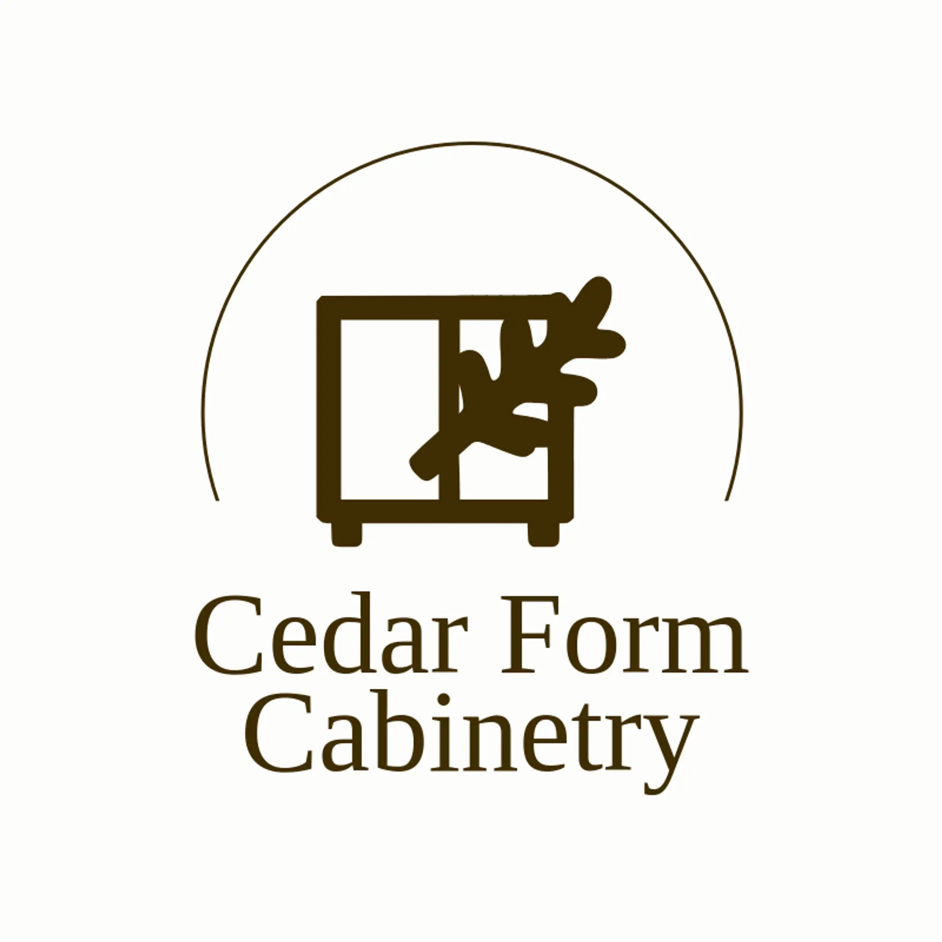 Cedar Form Cabinetry logo for cabinet