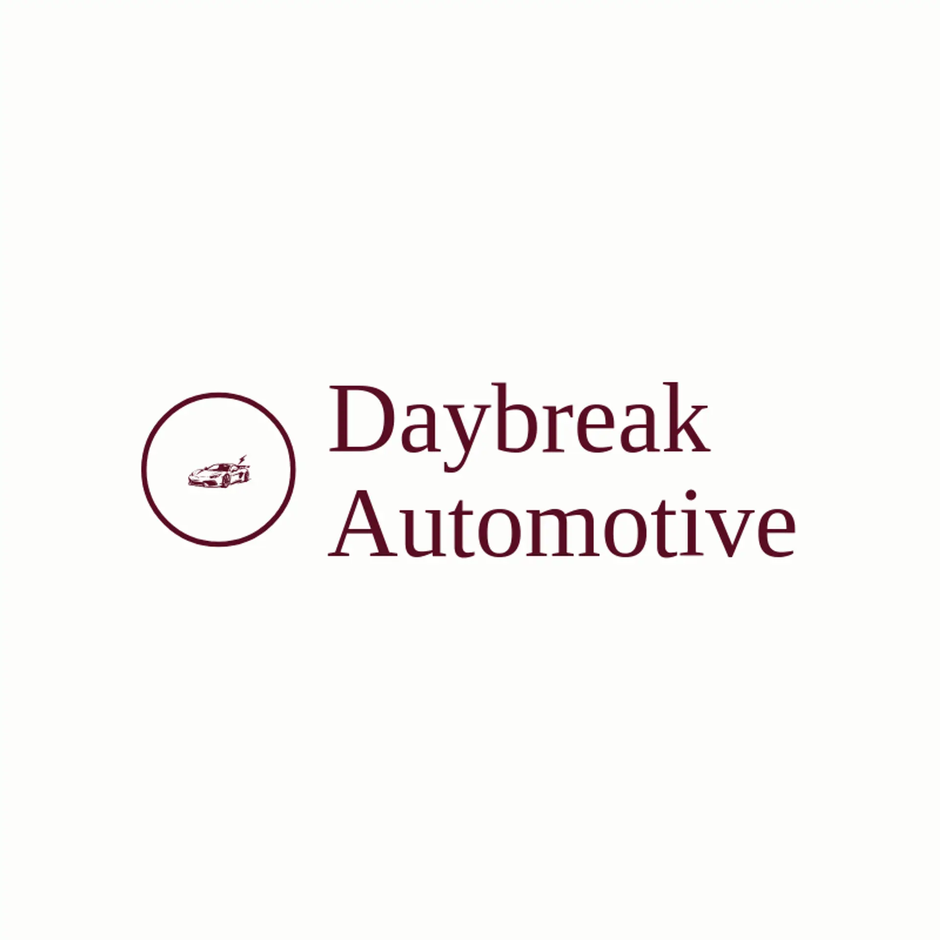 Daybreak Automotive logo for sports car
