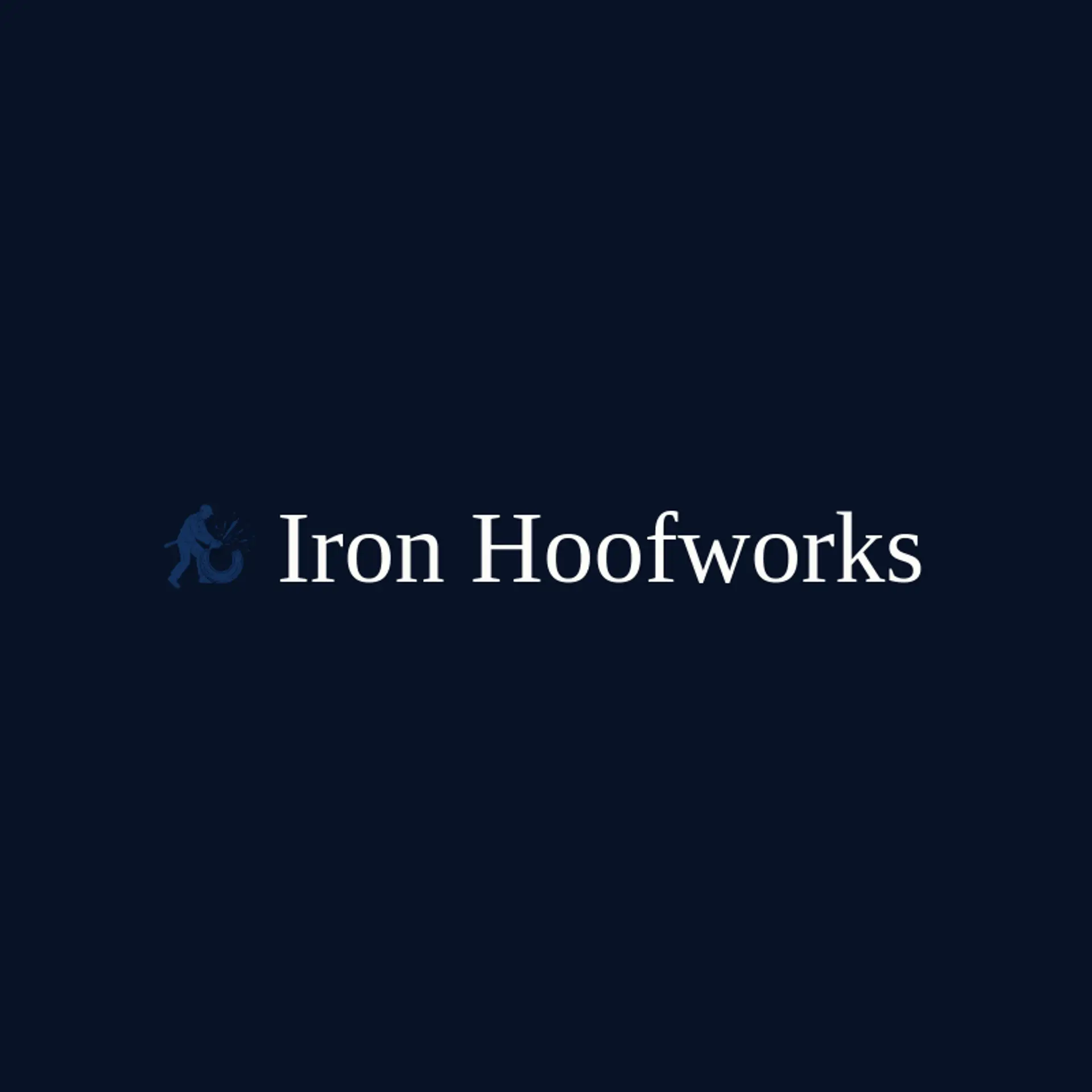 Iron Hoofworks logo for farrier