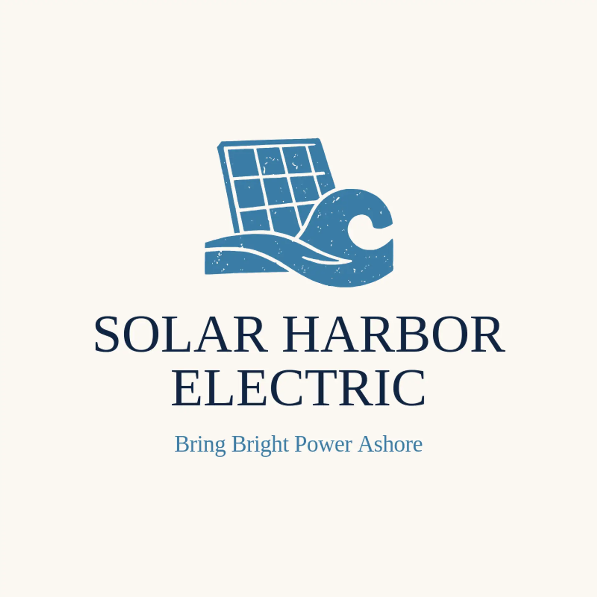Solar Harbor Electric logo for solar panel