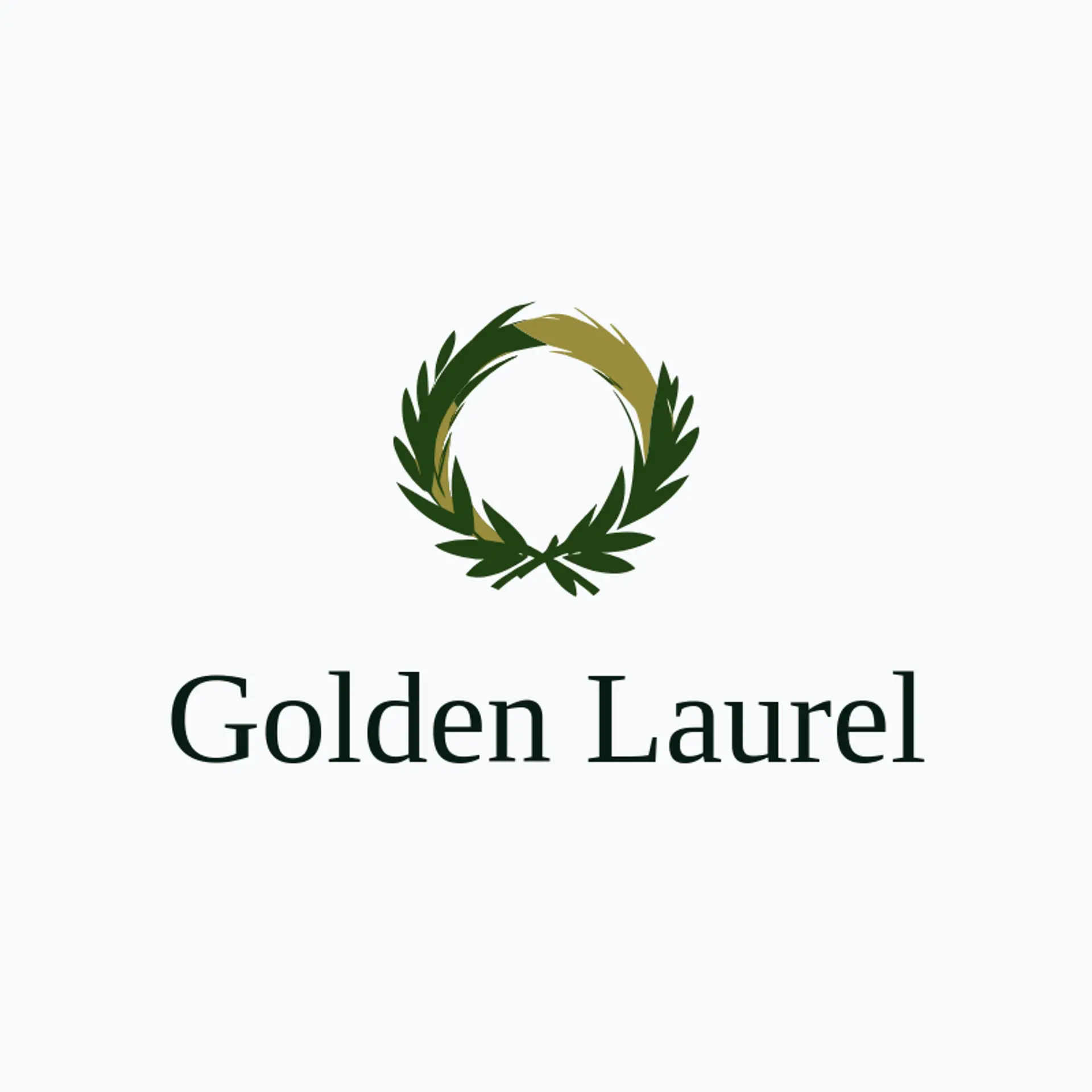 Golden Laurel logo for wreath