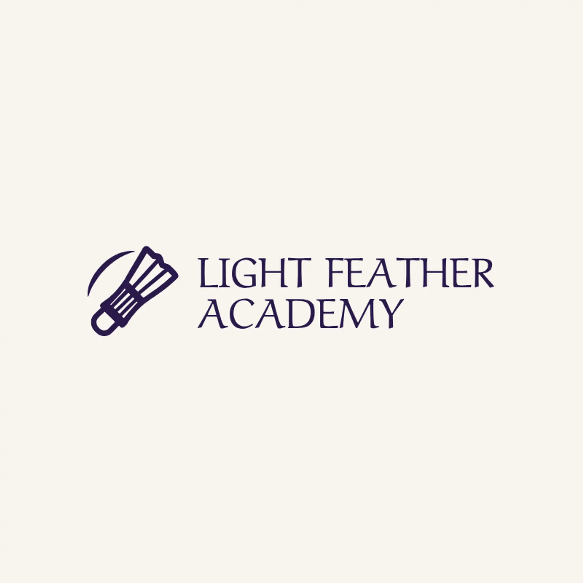 Light Feather Academy logo for badminton