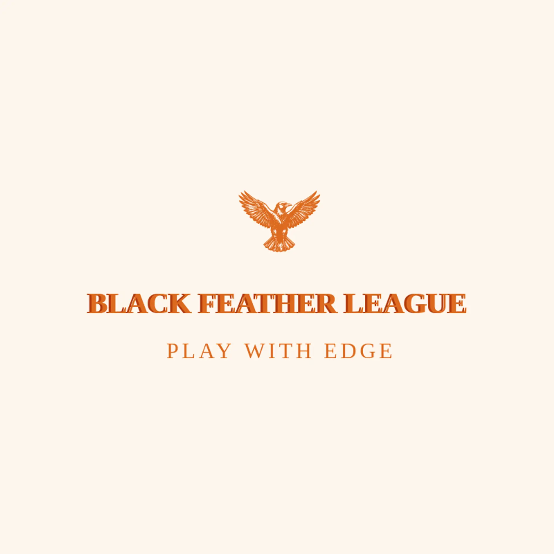 Black Feather League logo for raven