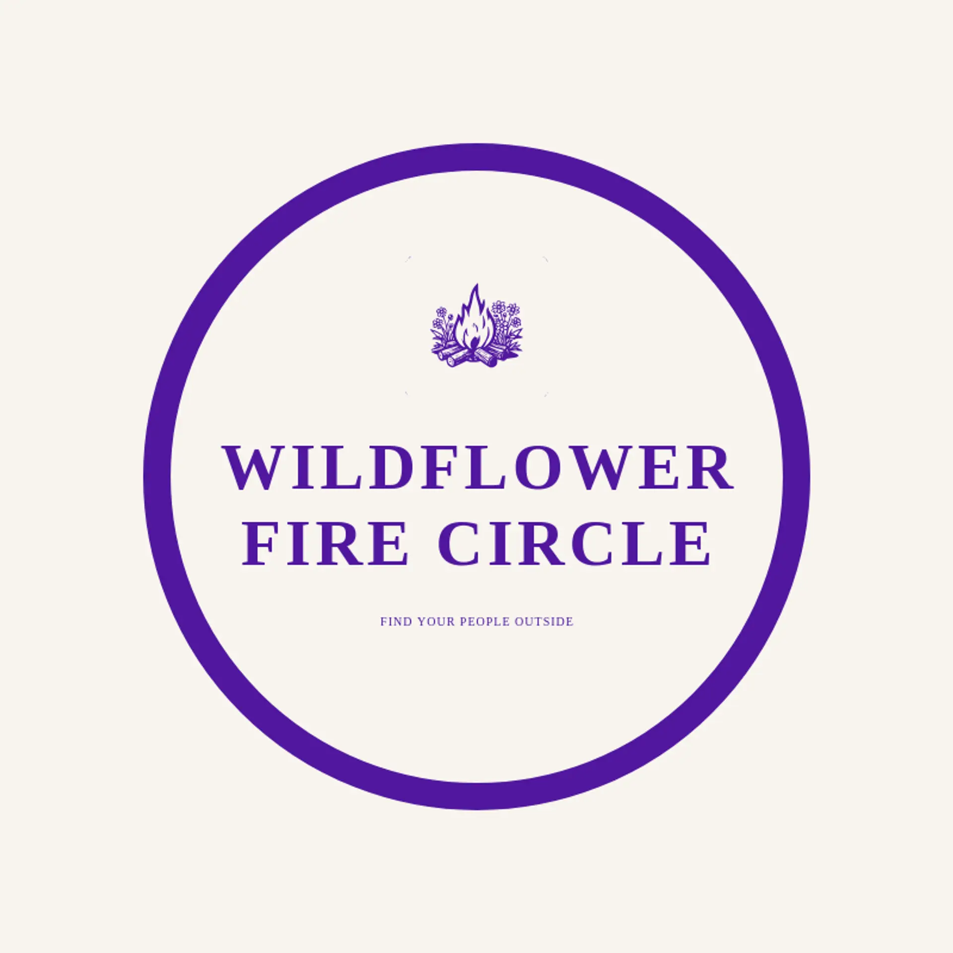 Wildflower Fire Circle logo for campfire