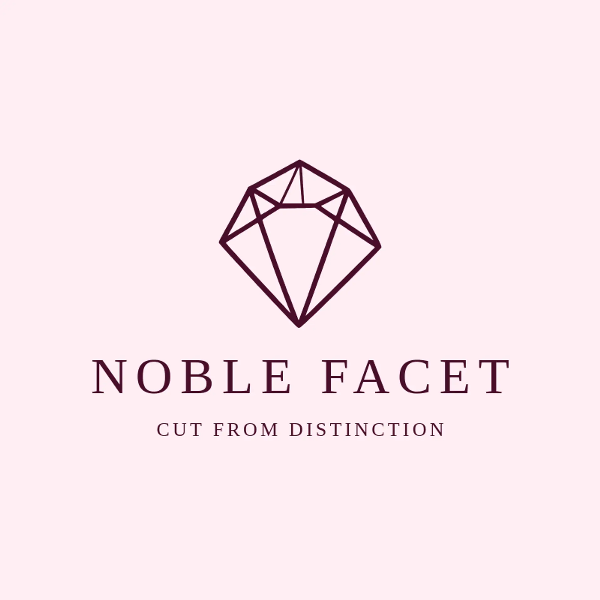 Noble Facet logo for art deco