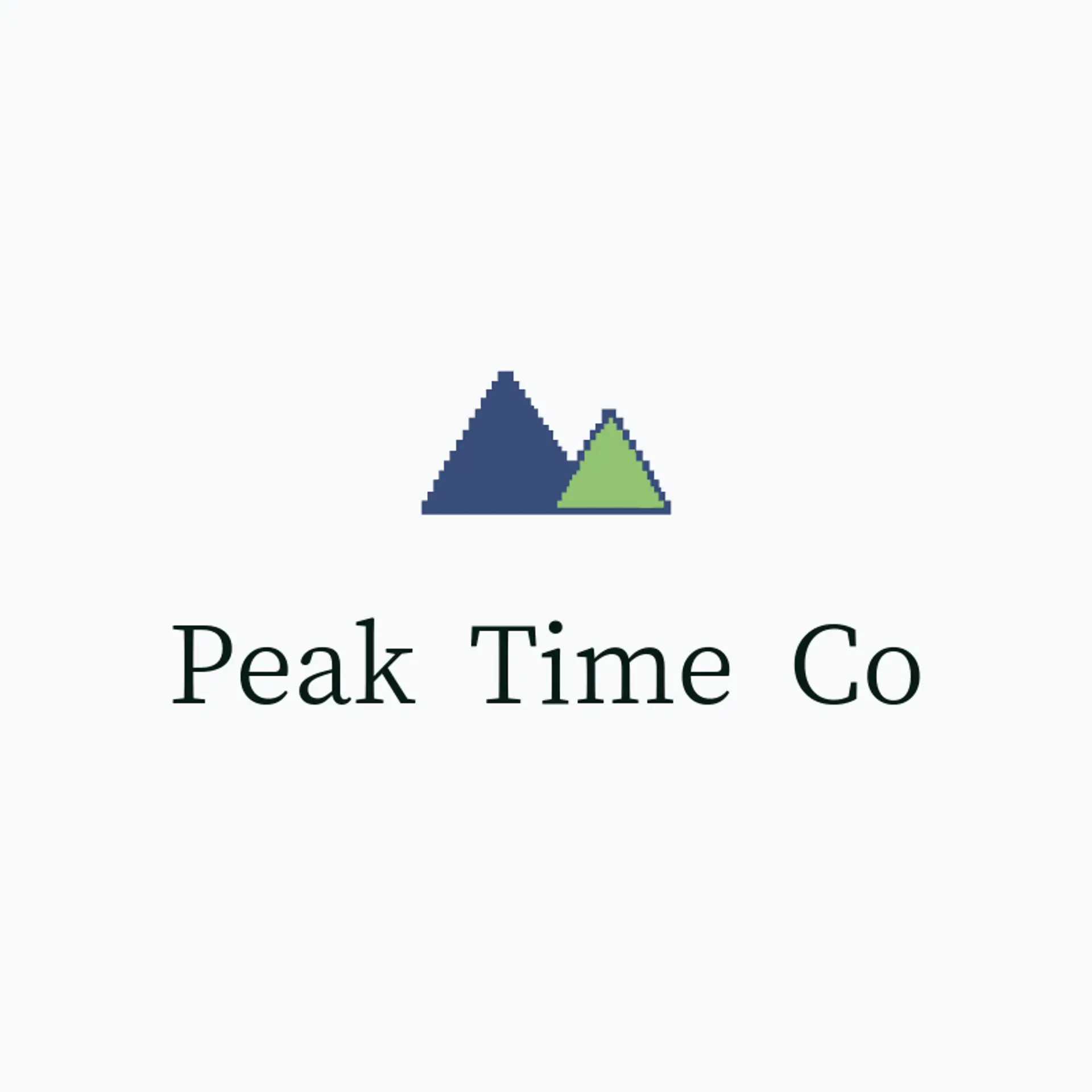 Peak Time Co logo for watch