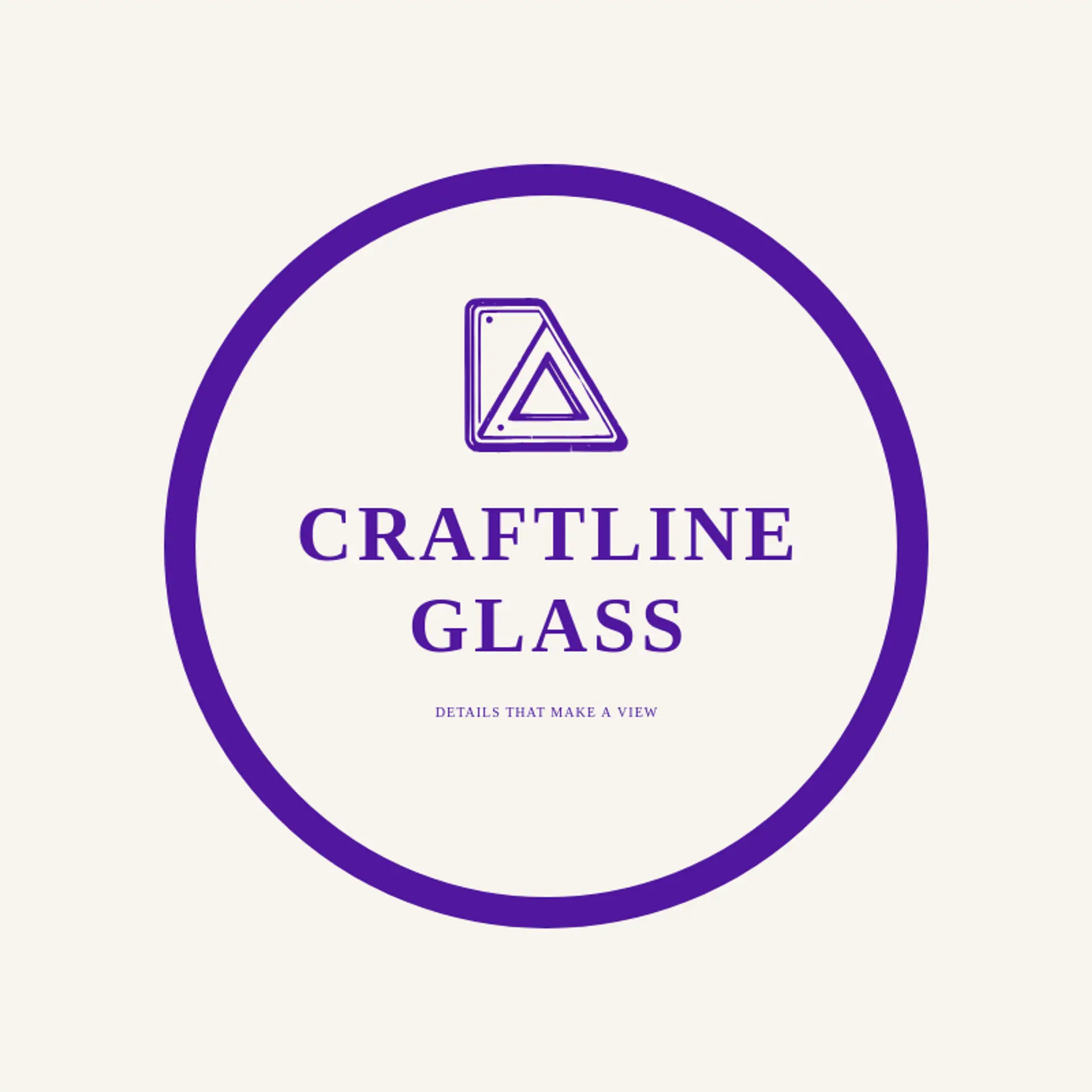 Craftline Glass logo for glass