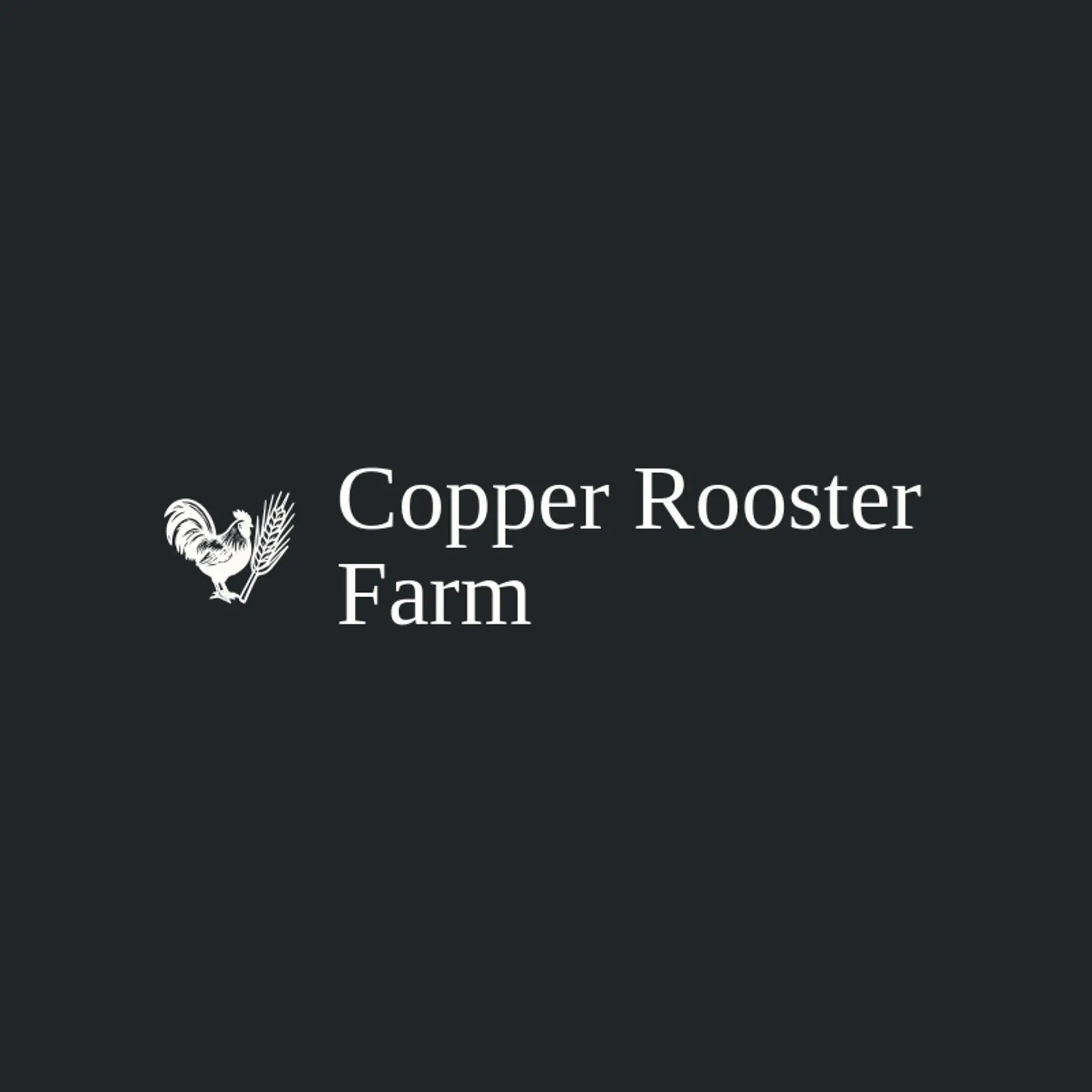 Copper Rooster Farm logo for rooster