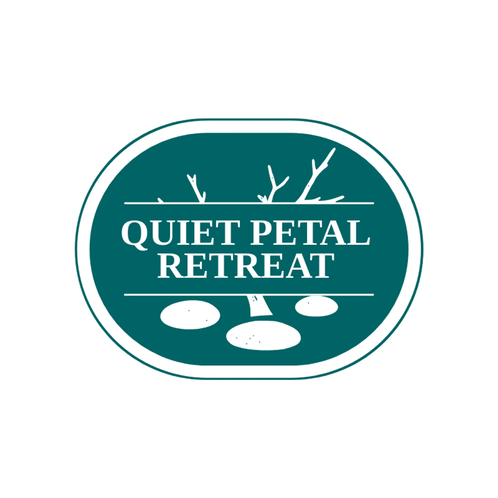 Quiet Petal Retreat logo for sakura