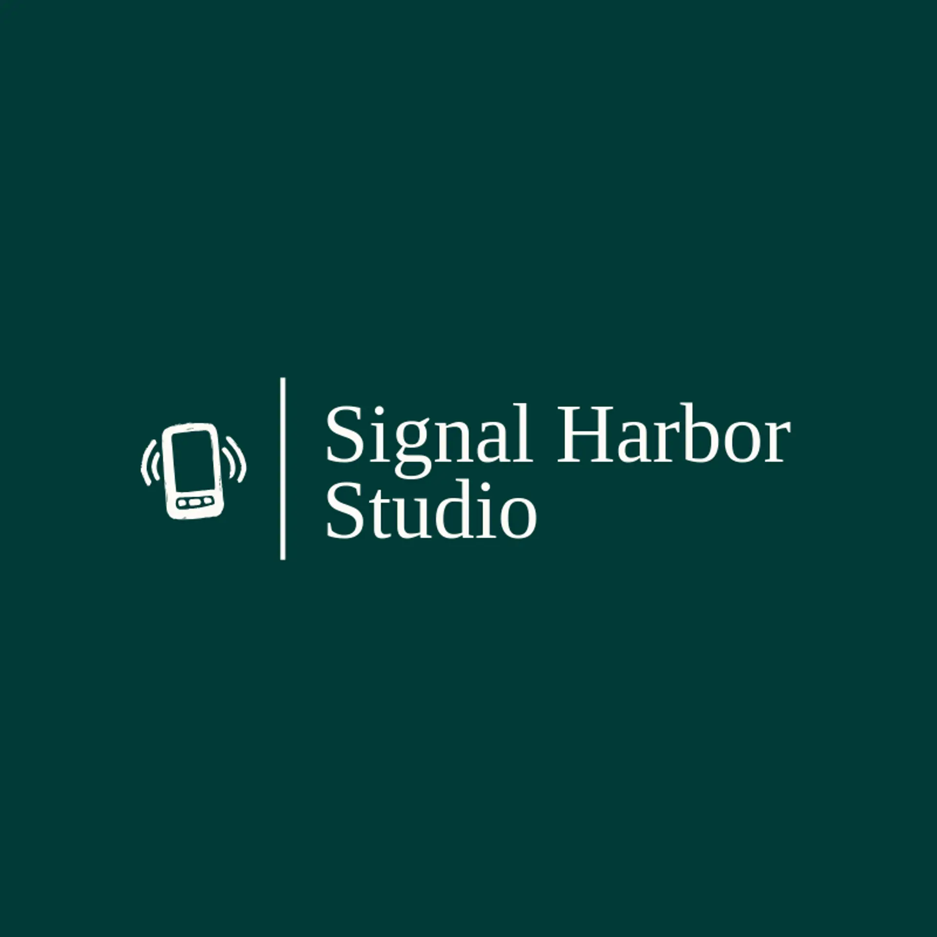 Signal Harbor Studio logo for mobile