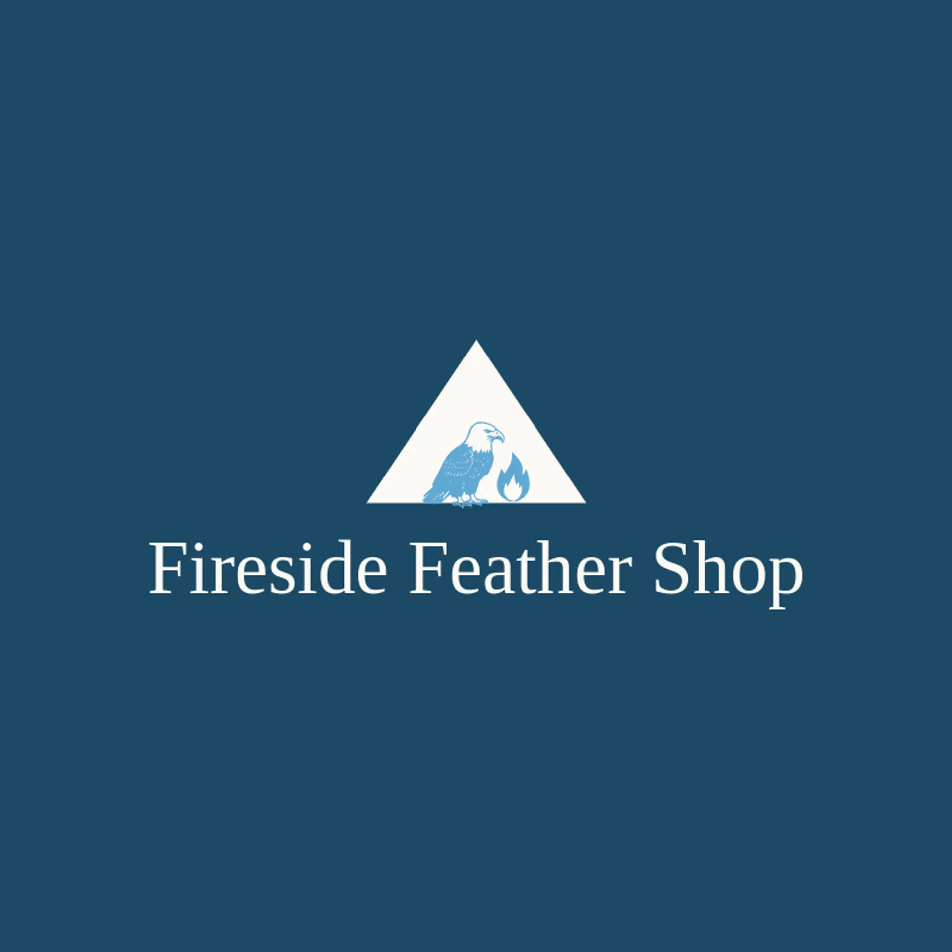 Fireside Feather Shop logo for bald eagle