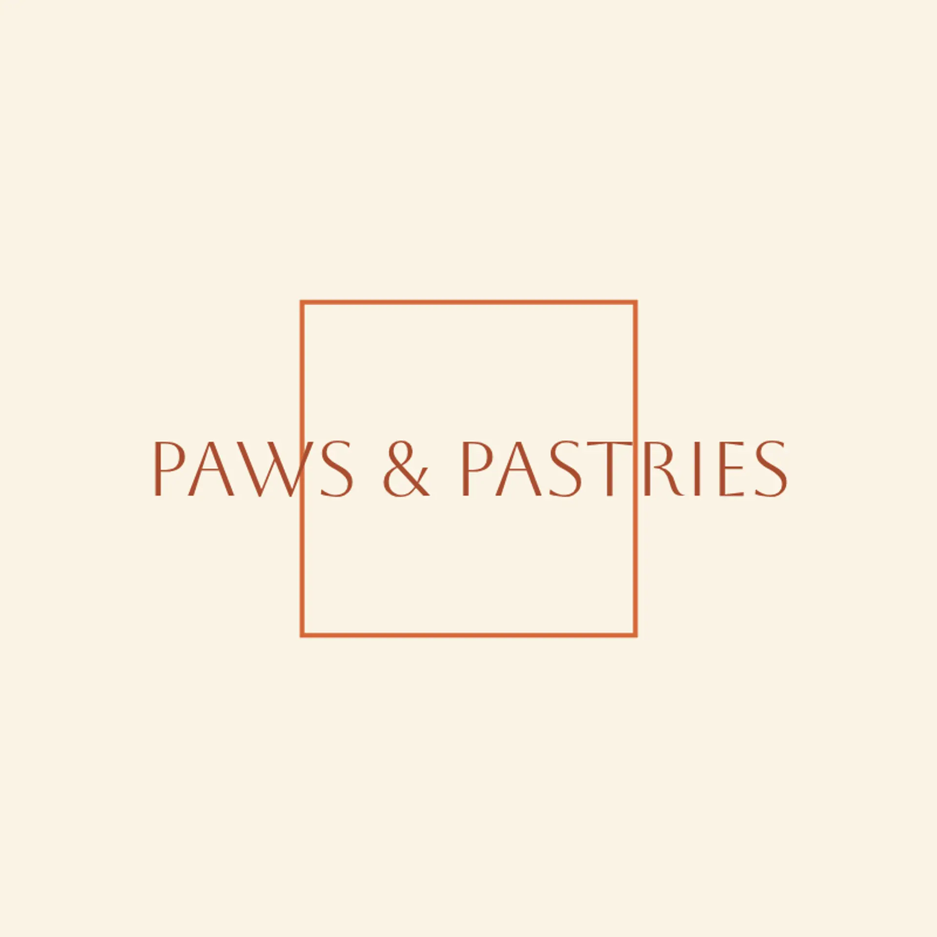 Paws & Pastries logo for dog bakery