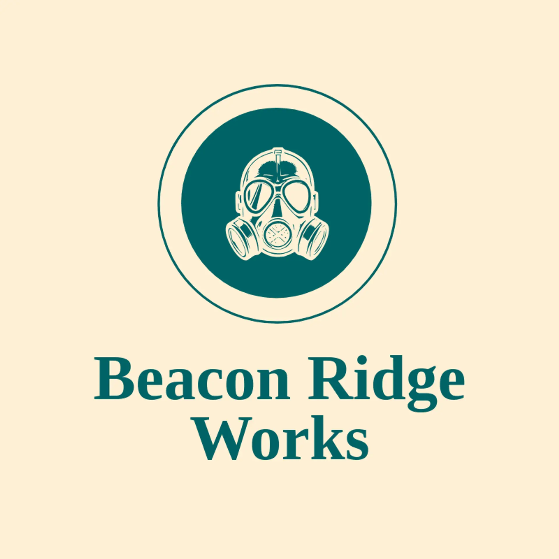 Beacon Ridge Works logo for gas mask