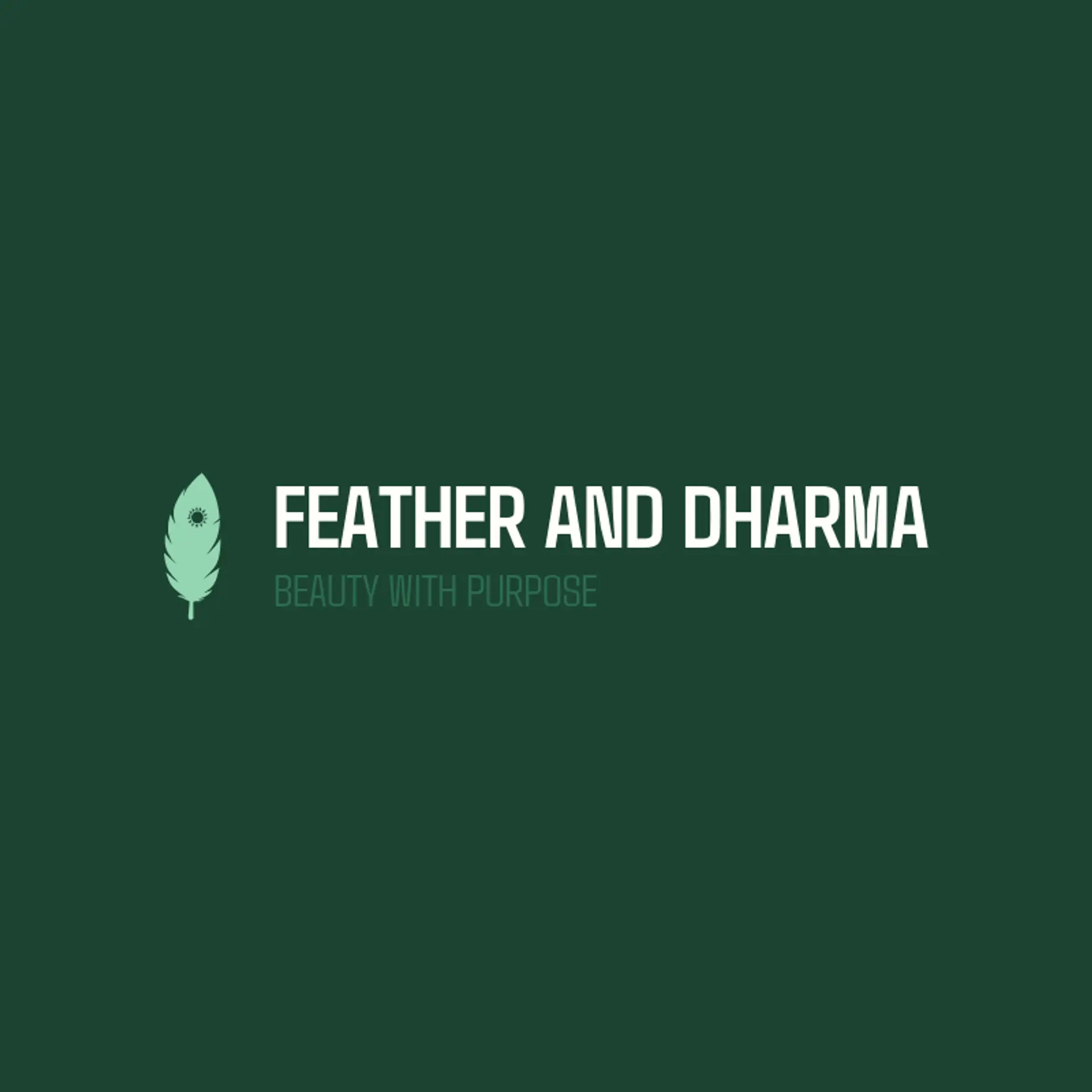 Feather and Dharma logo for hindu