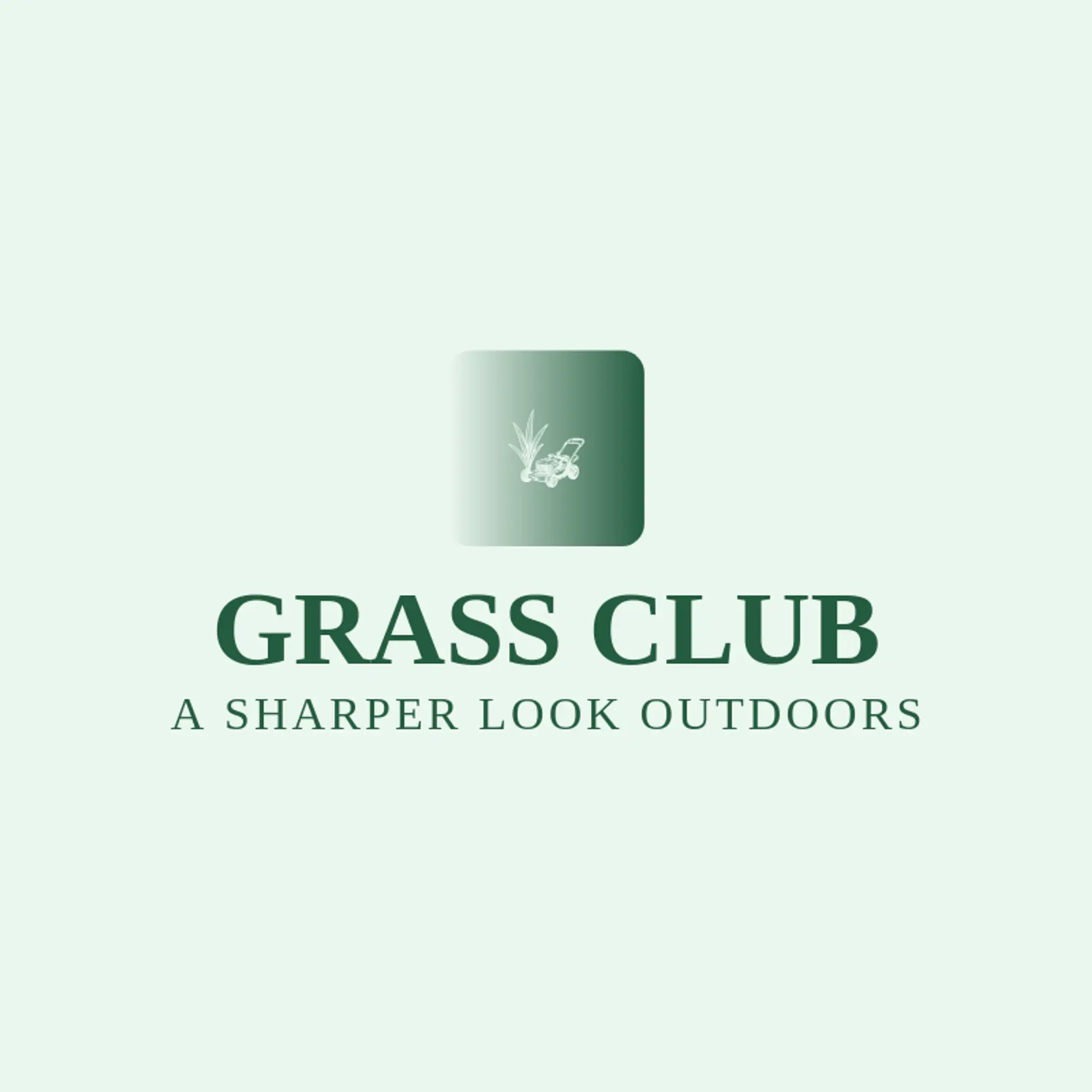 Grass Club logo for lawn mower