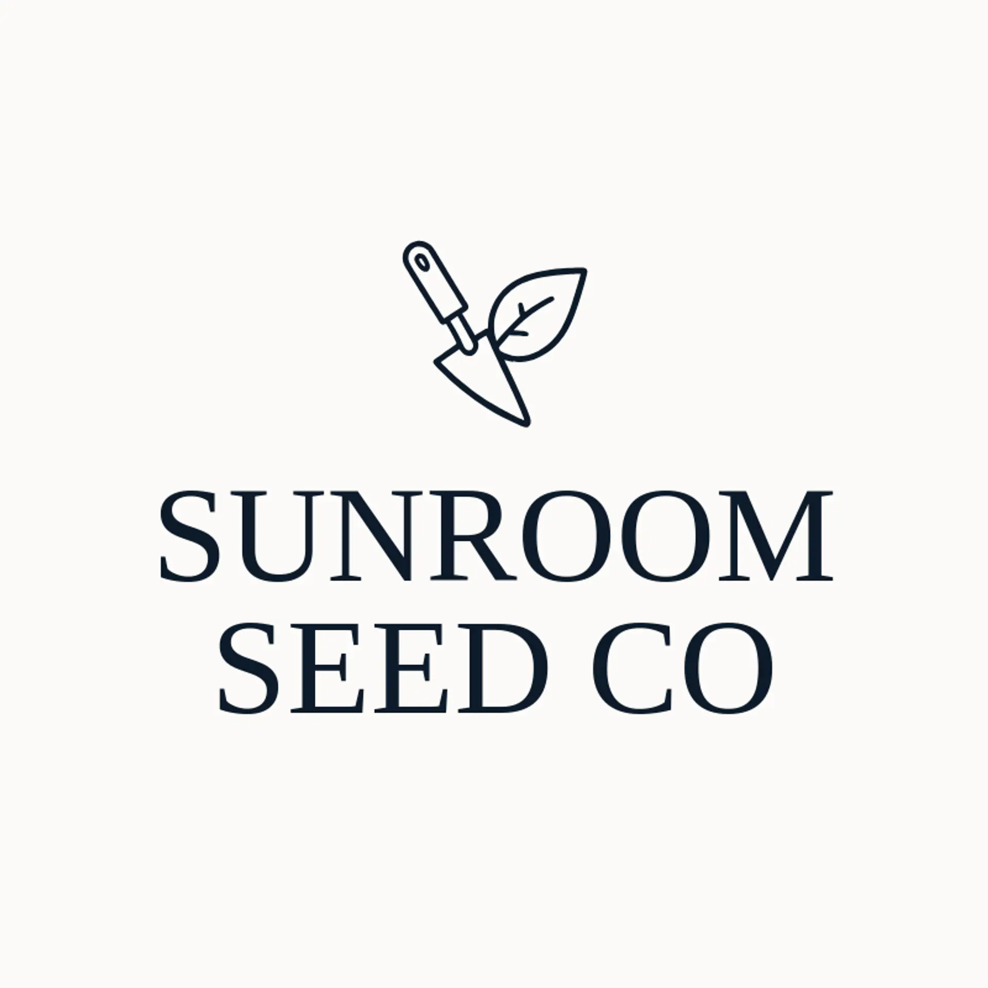 Sunroom Seed Co logo for greenhouse