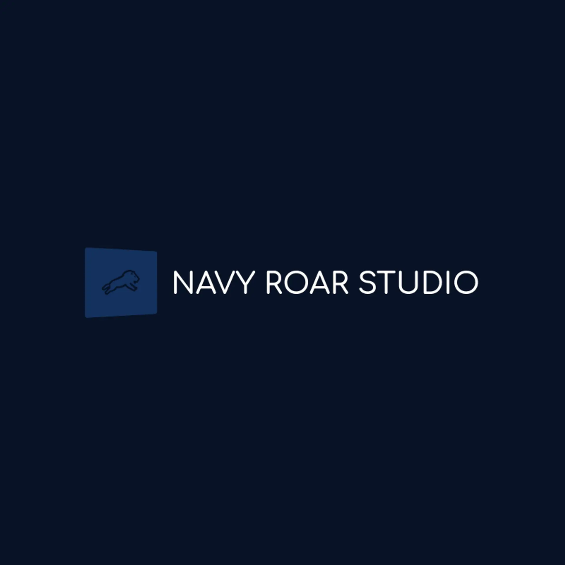 Navy Roar Studio logo for lion
