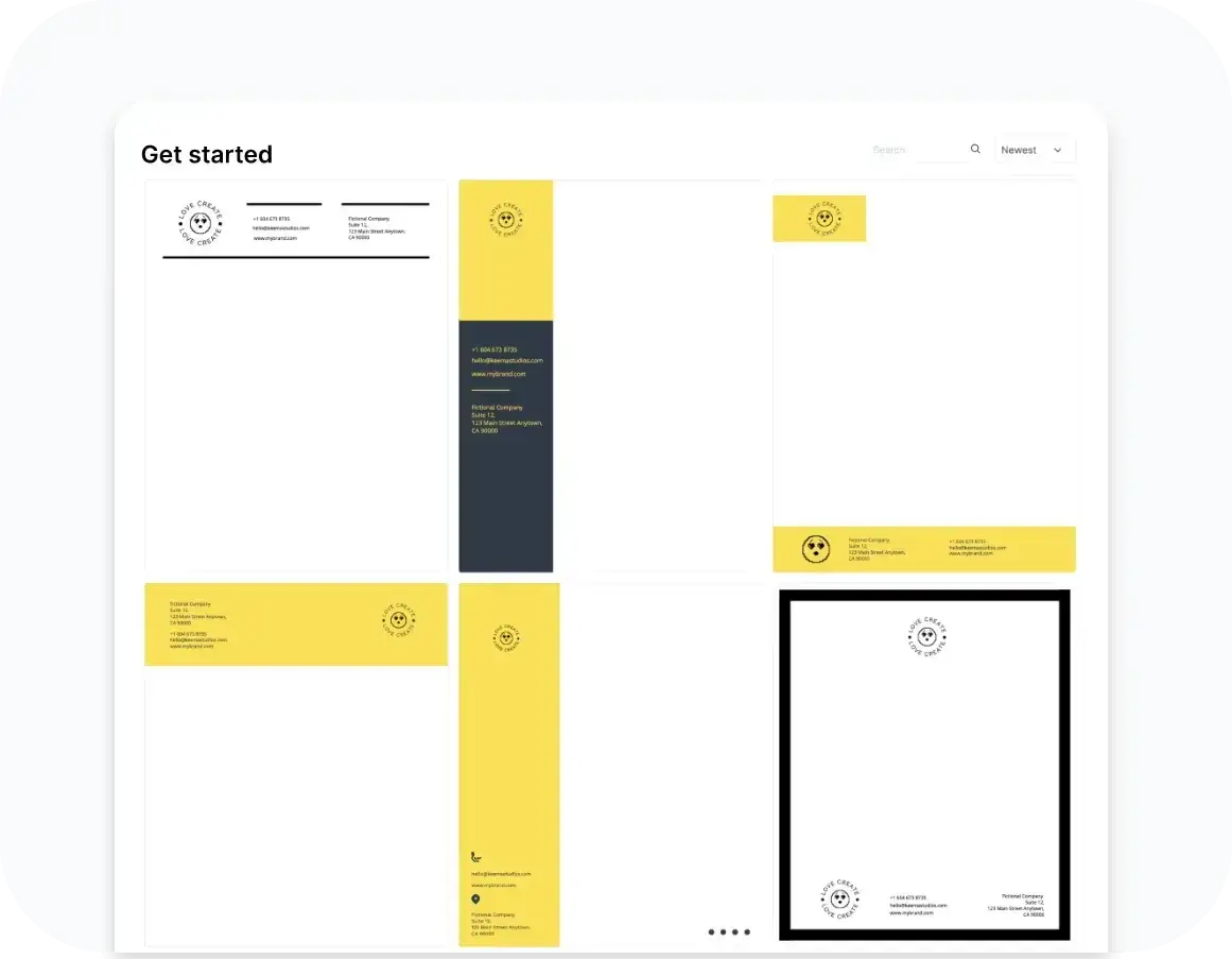 Step 2: Start with a template from our library.