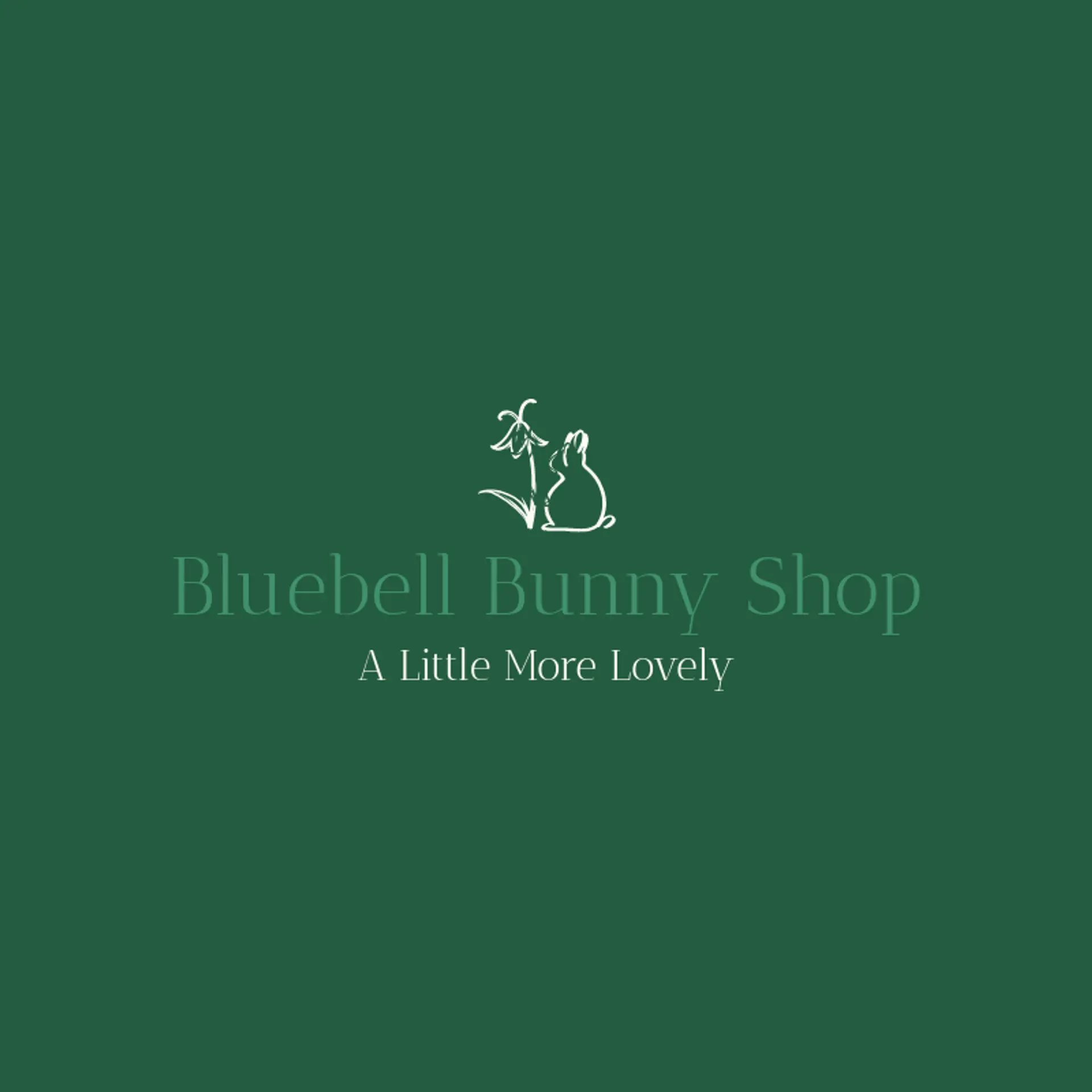 Bluebell Bunny Shop logo for bunny