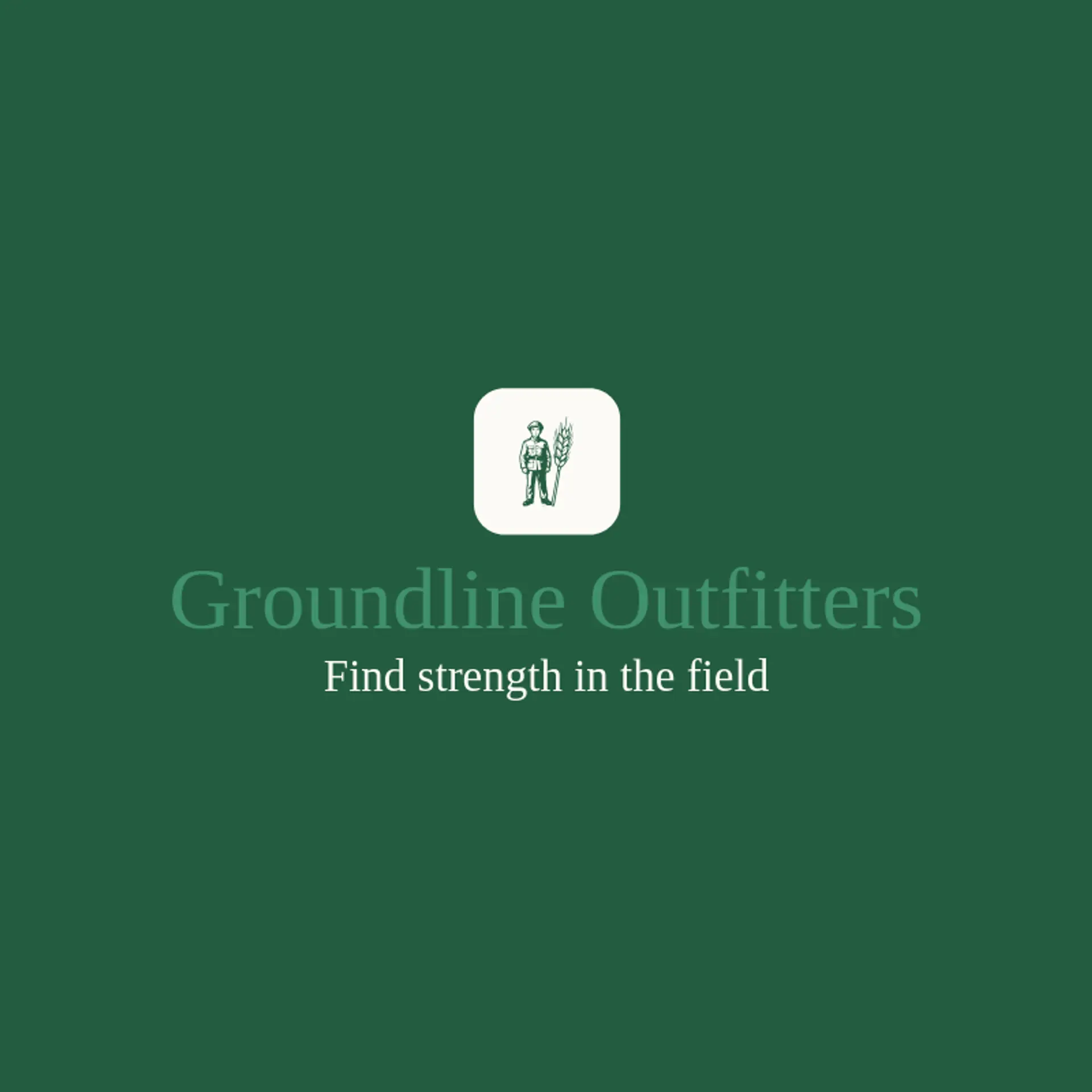 Groundline Outfitters logo for soldier