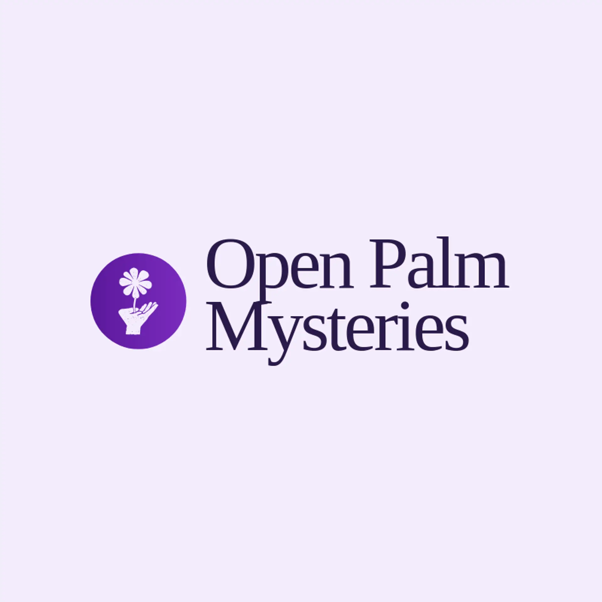 Open Palm Mysteries logo for magician