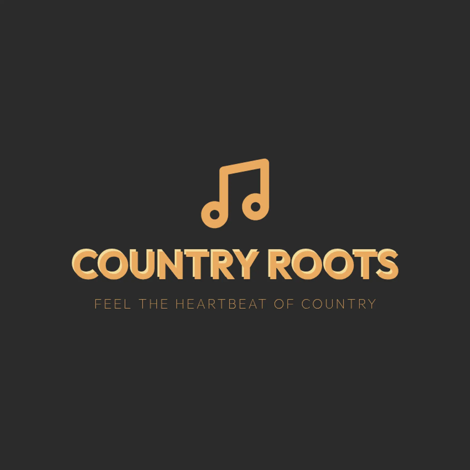 Country Roots logo for country music