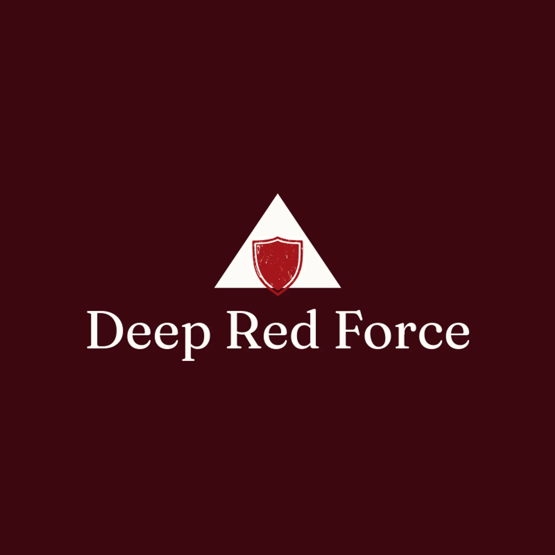 Deep Red Force logo for police