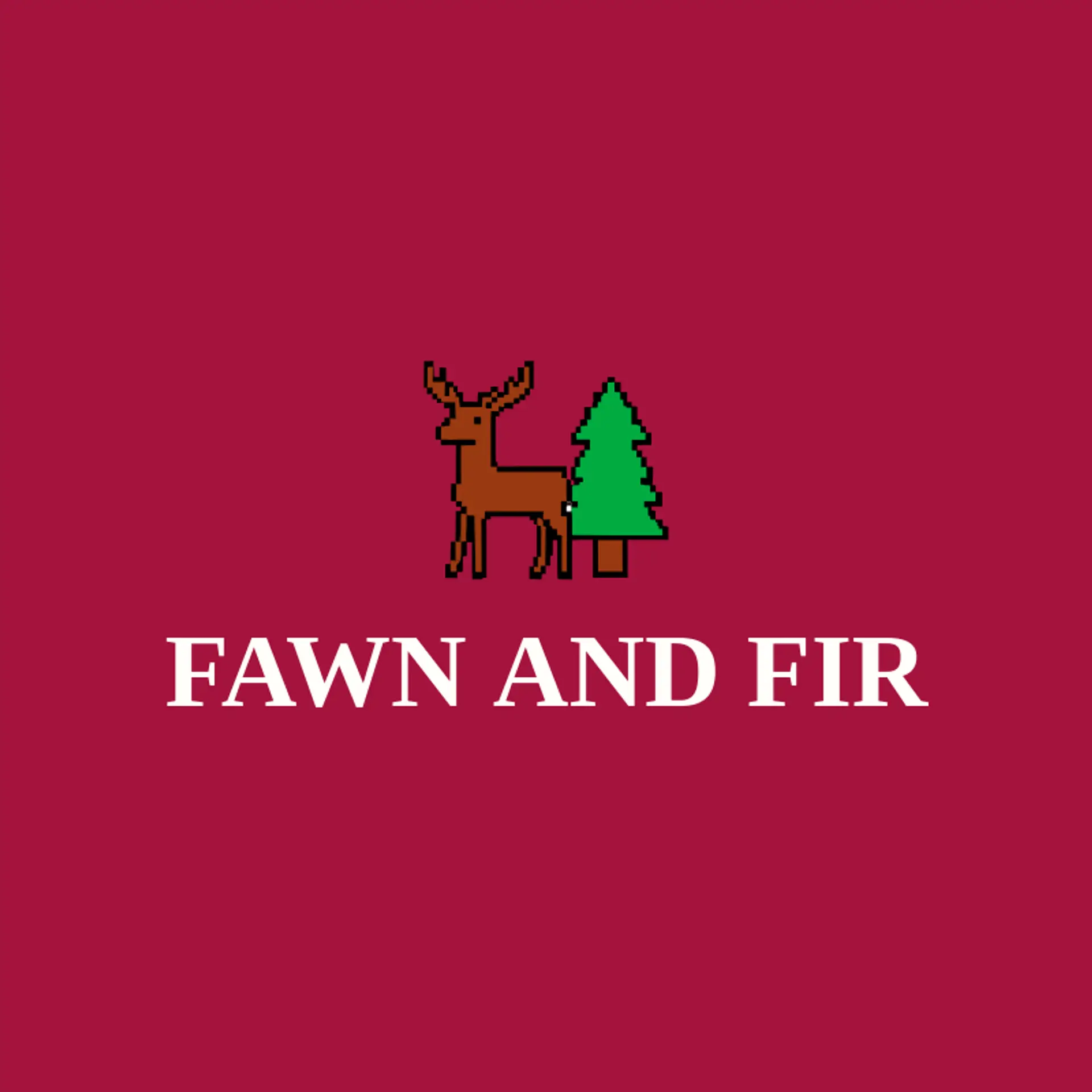 Fawn And Fir logo for pine tree