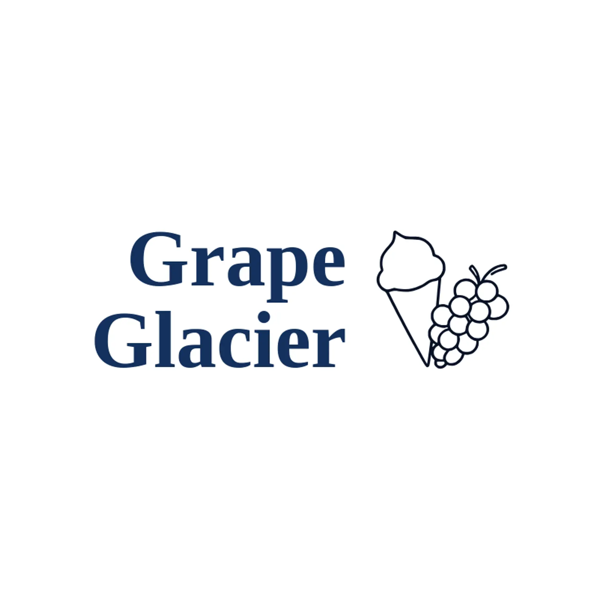 Grape Glacier logo for snow cone