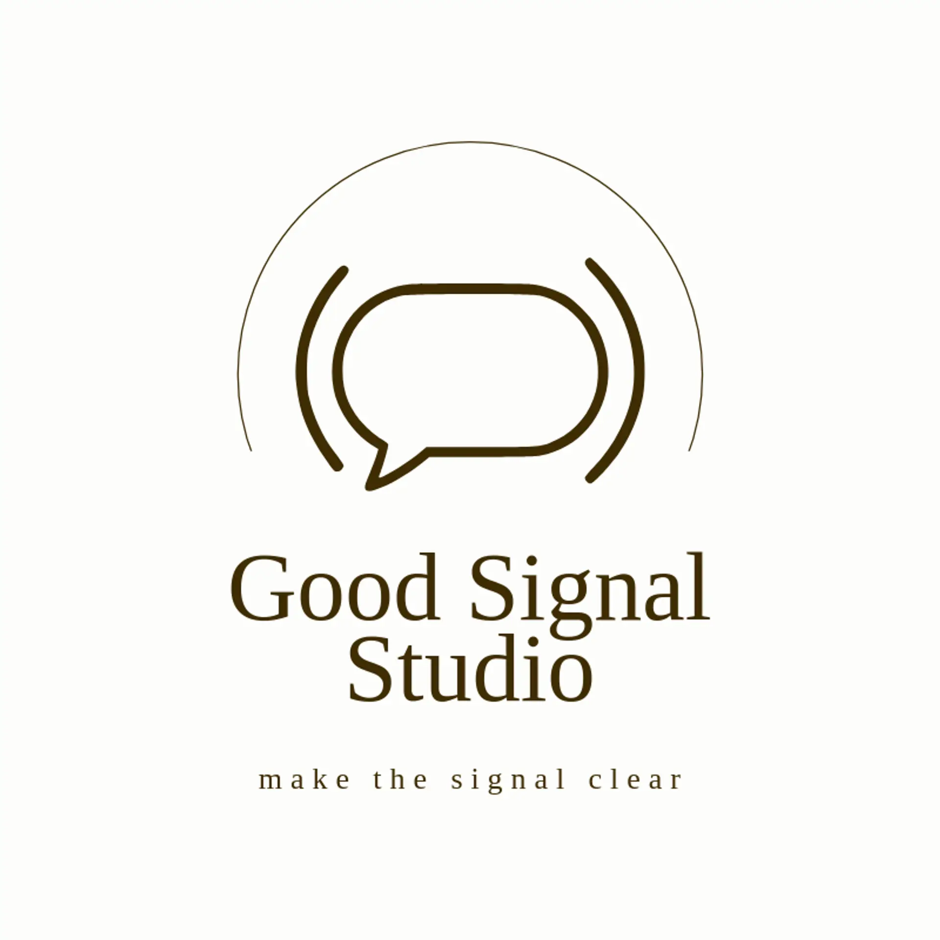 Good Signal Studio logo for advertising