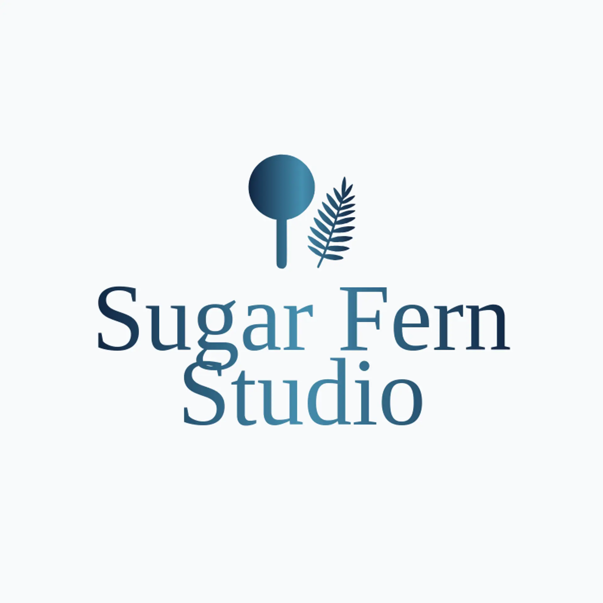 Sugar Fern Studio logo for lollipop