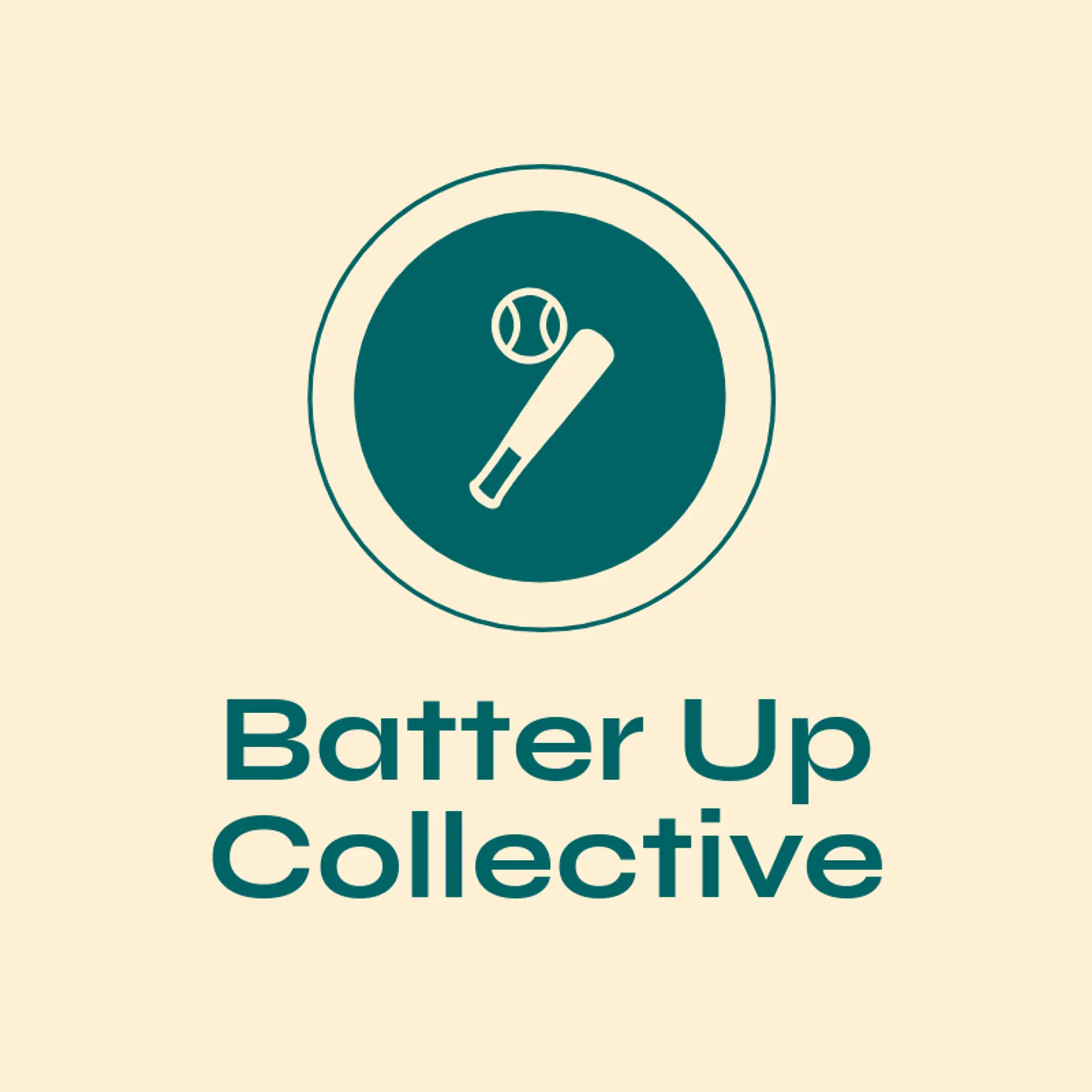 Batter Up Collective logo for softball