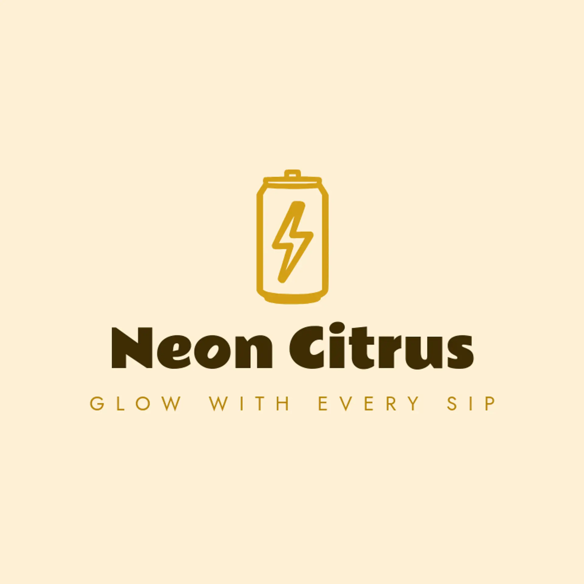 Neon Citrus logo for soda