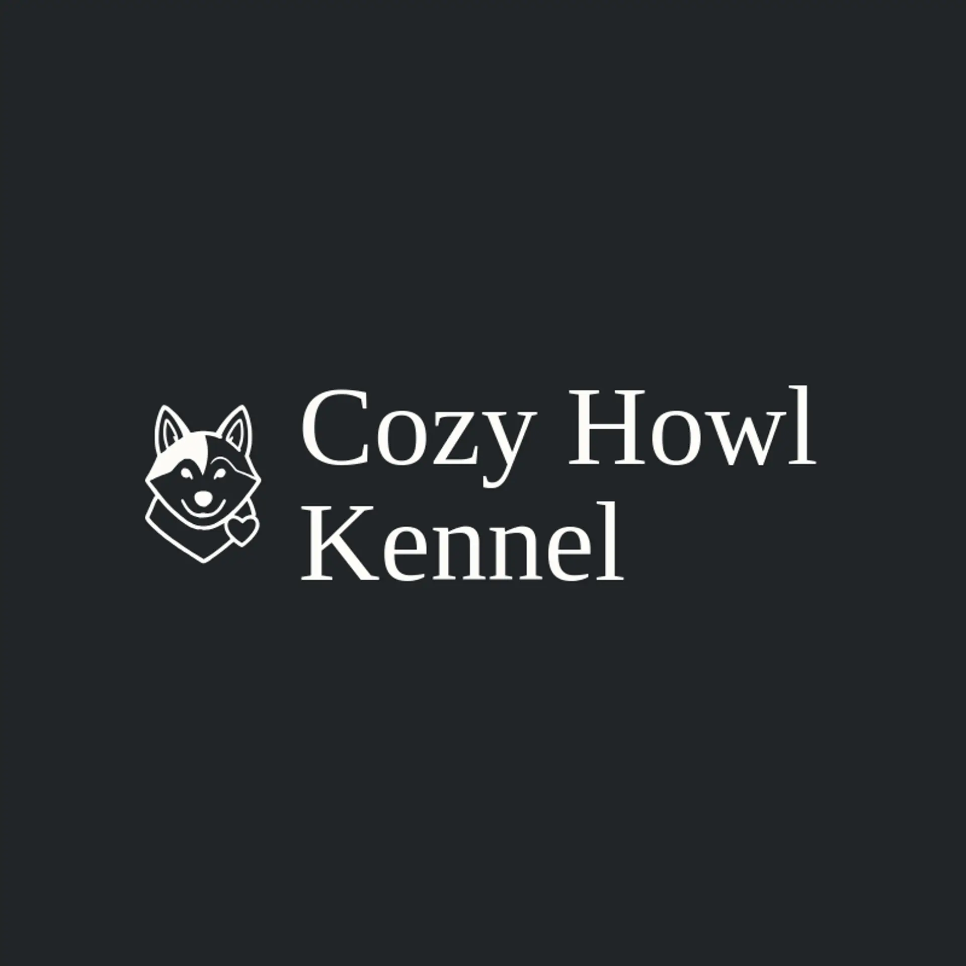 Cozy Howl Kennel logo for husky