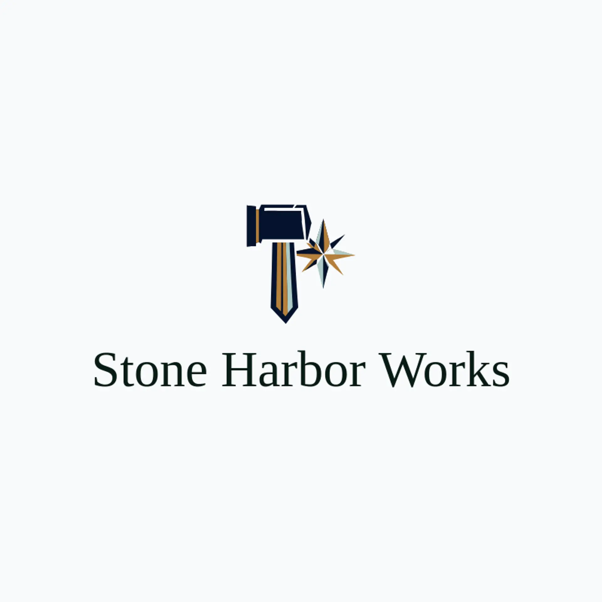 Stone Harbor Works logo for masculine