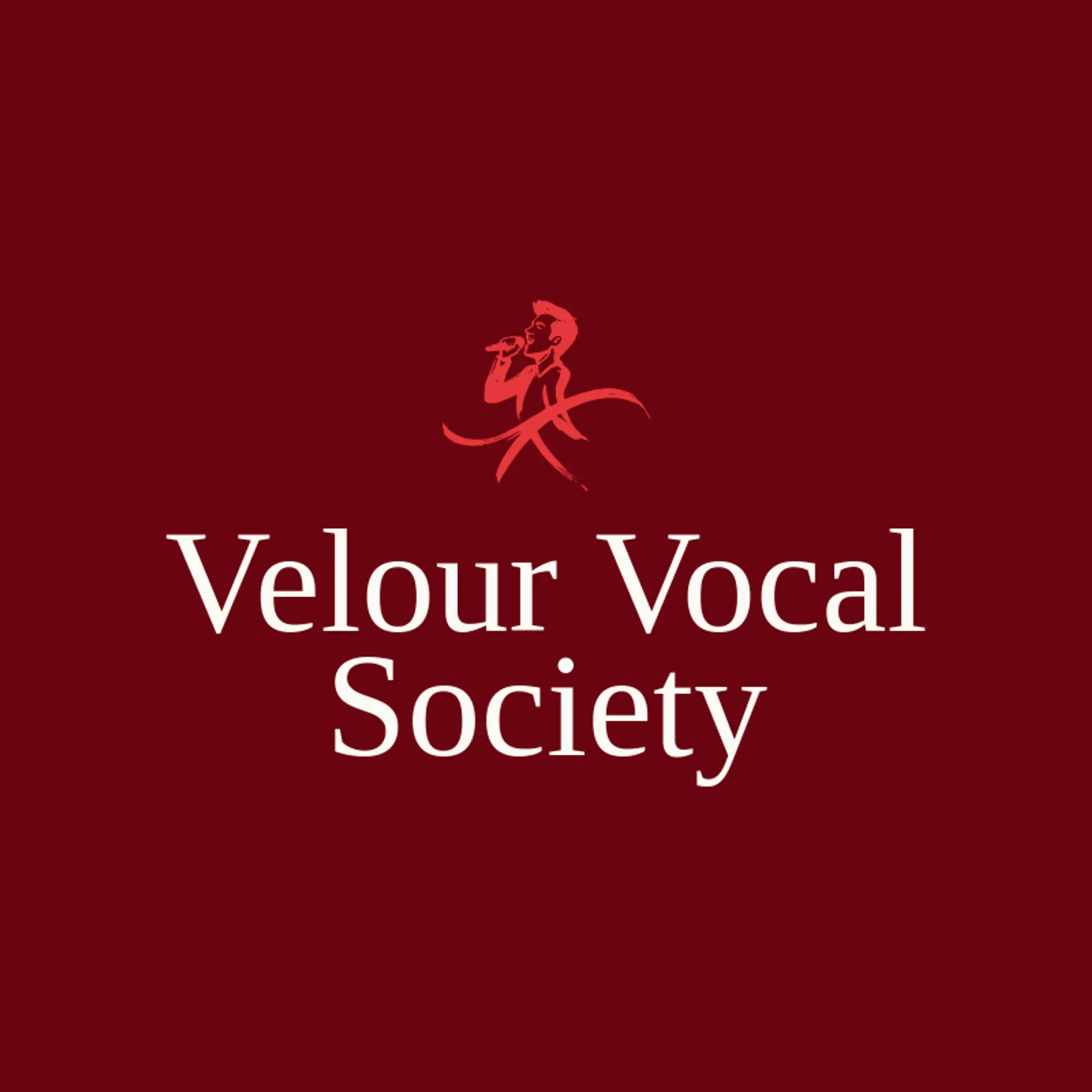 Velour Vocal Society logo for singing