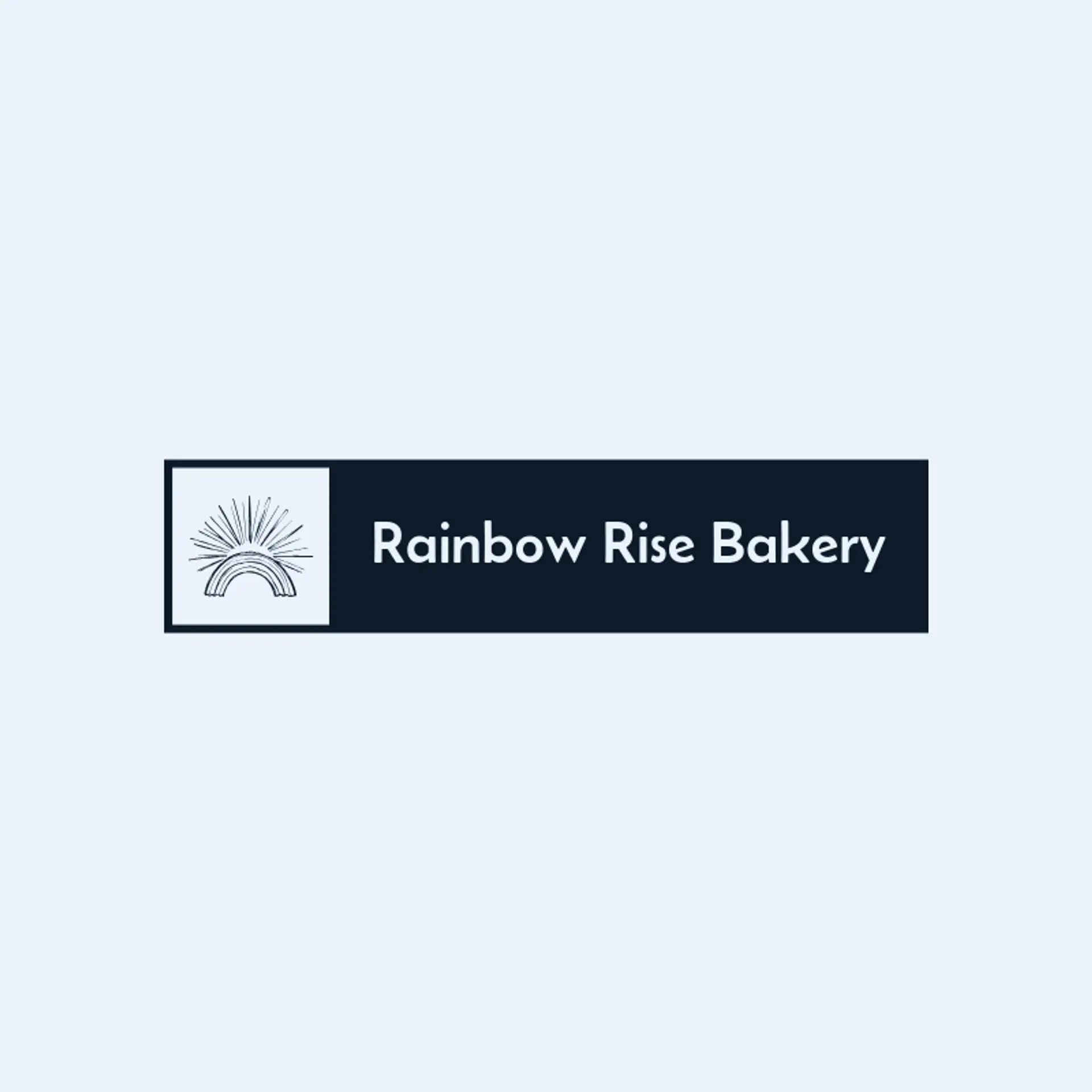 Rainbow Rise Bakery logo for pride