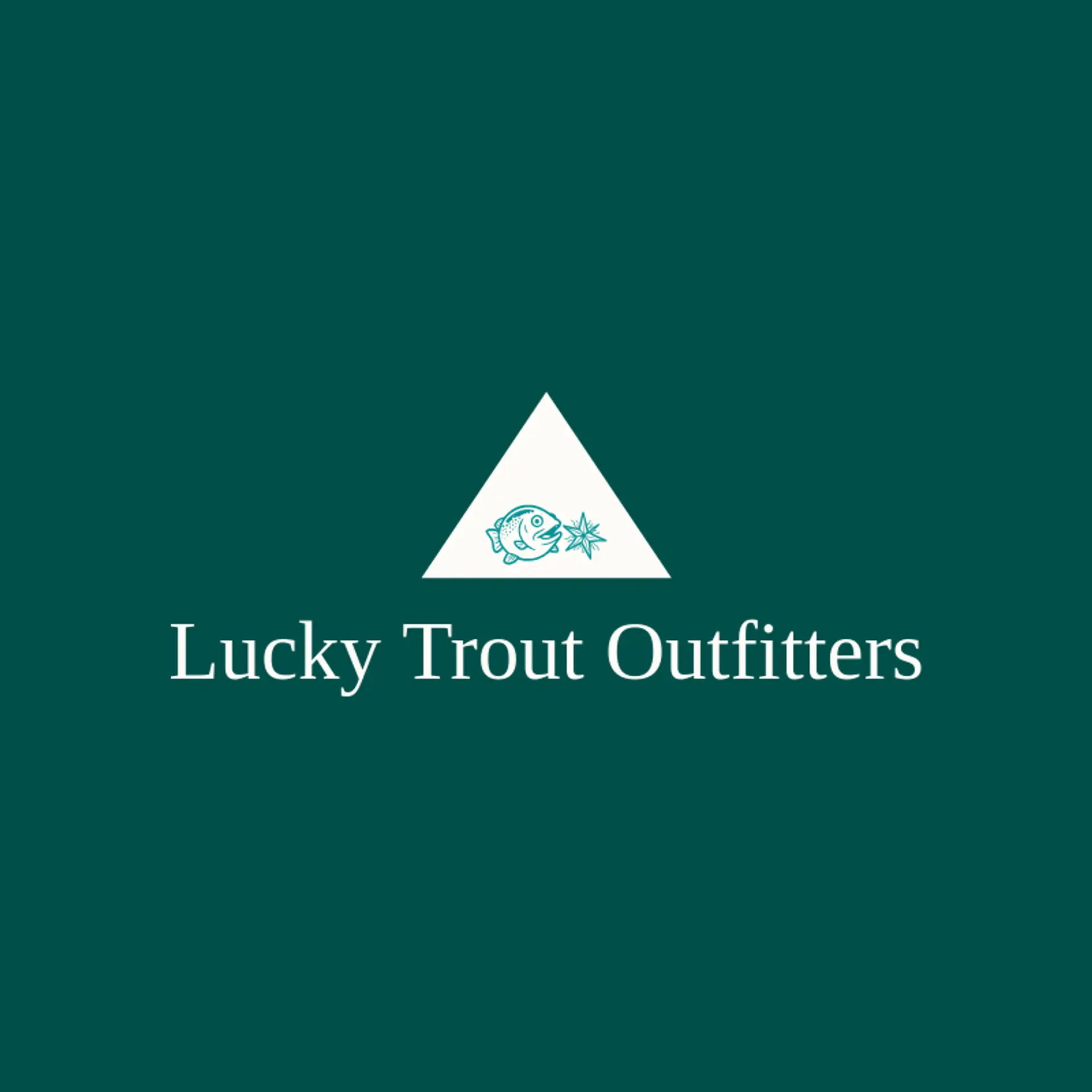Lucky Trout Outfitters logo for fly fishing
